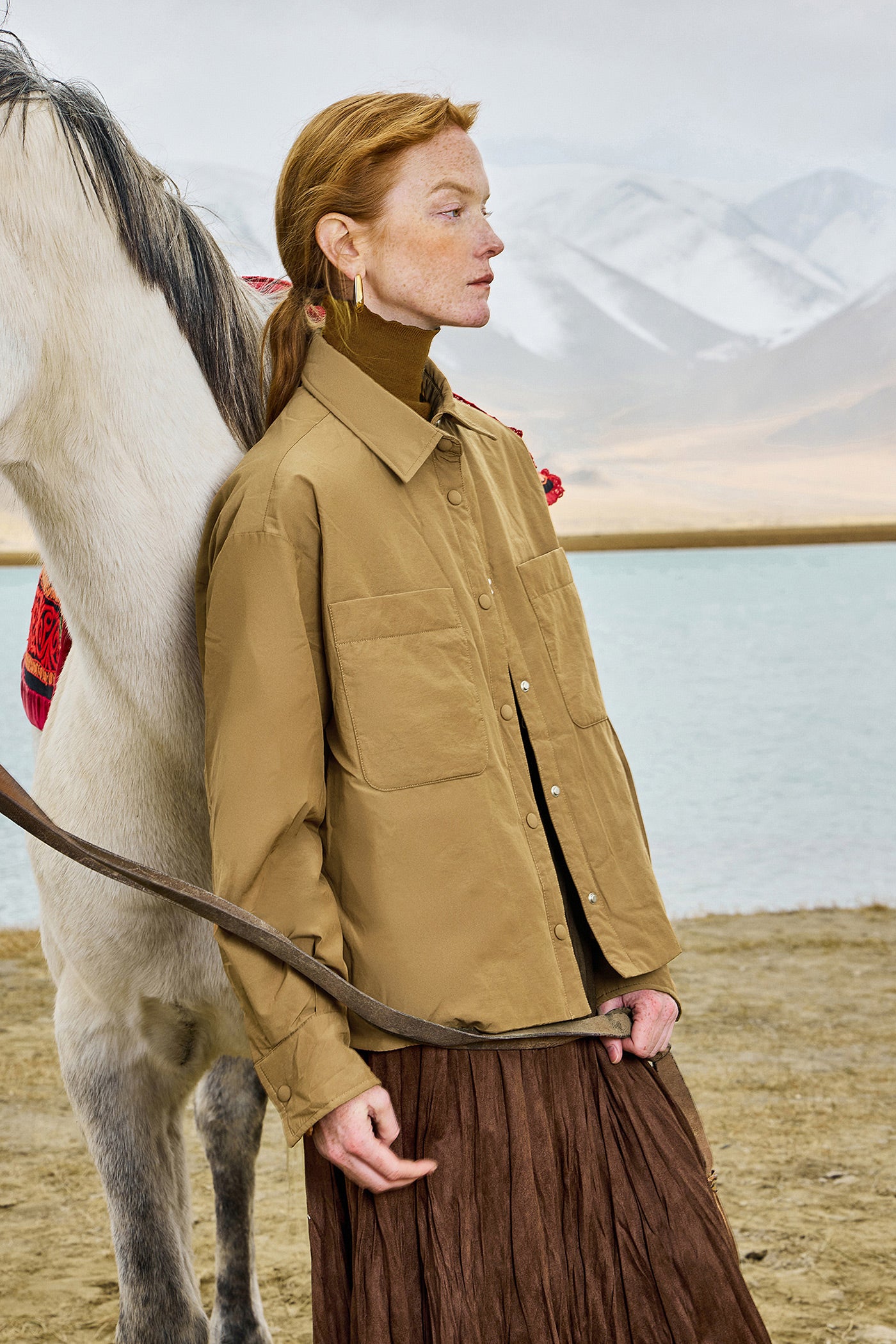 KAMILAN Women's Short Down Jacket – 2025 Winter New White Duck Down Warm Shirt-Style Coat