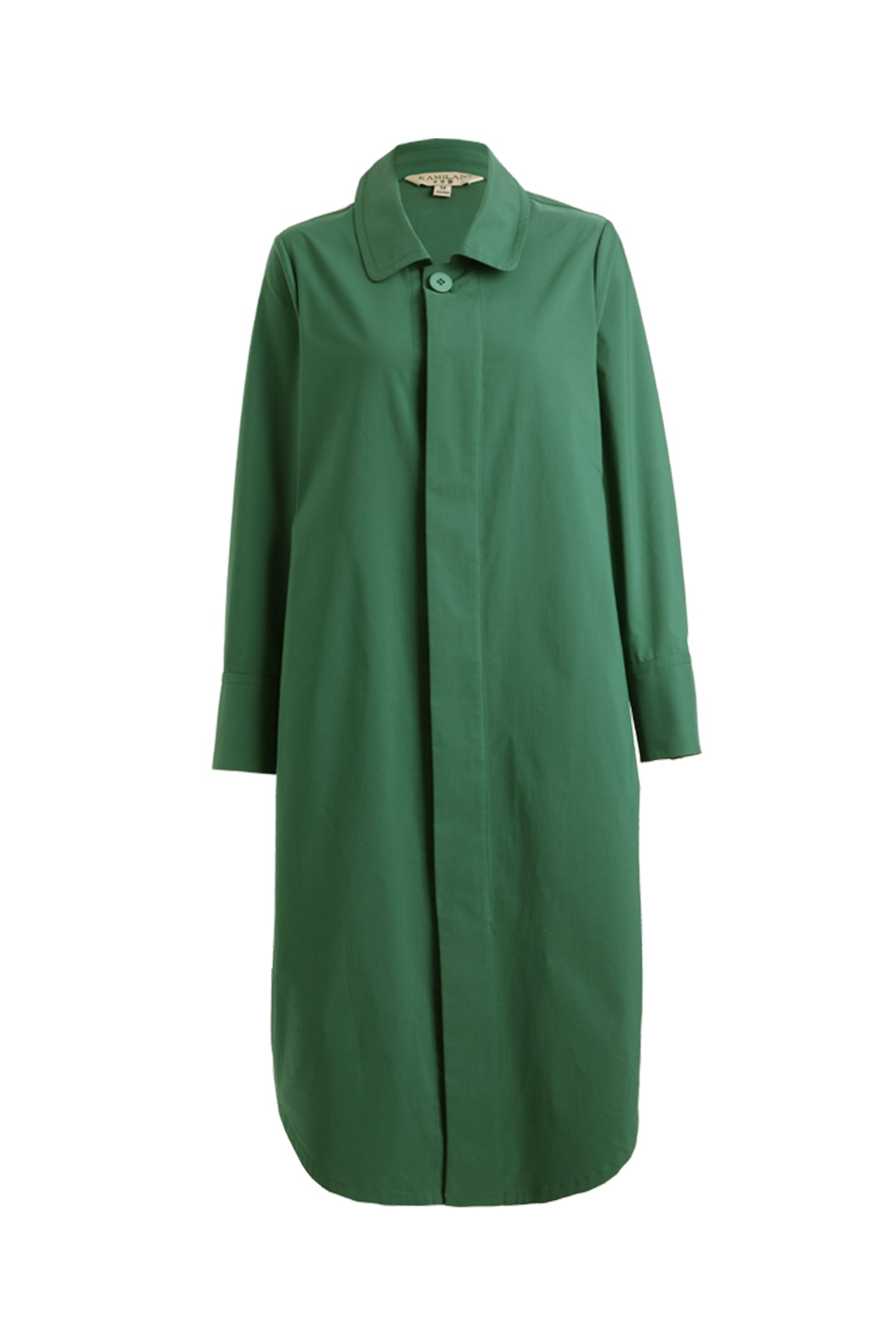 KAMILAN Women's Trench Coat – 2025 Autumn New Casual Mid-Length Long-Sleeve Coat with Small Lapel