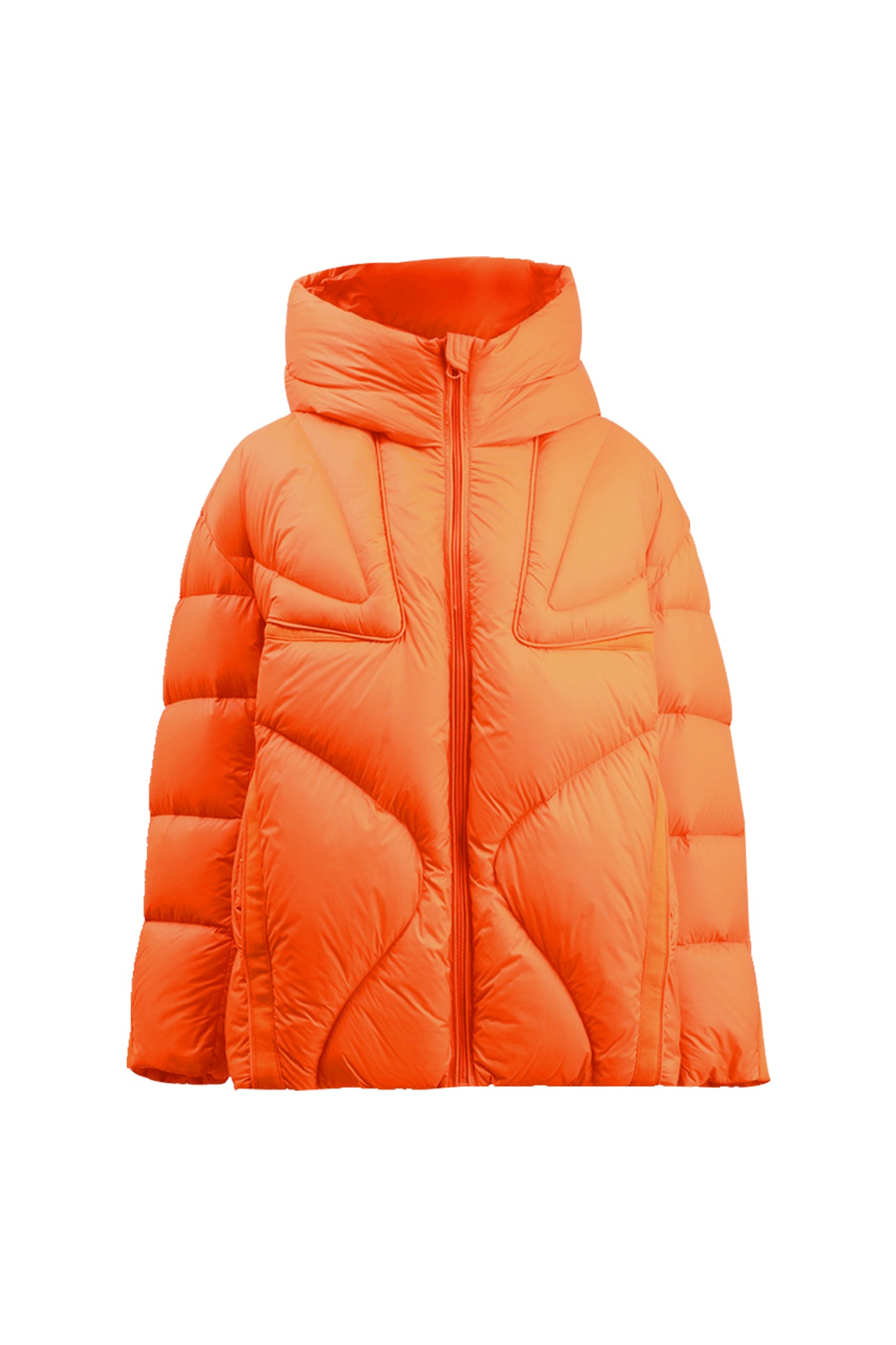 Kamilan Cropped Hooded Down Jacket in Urban Mocha