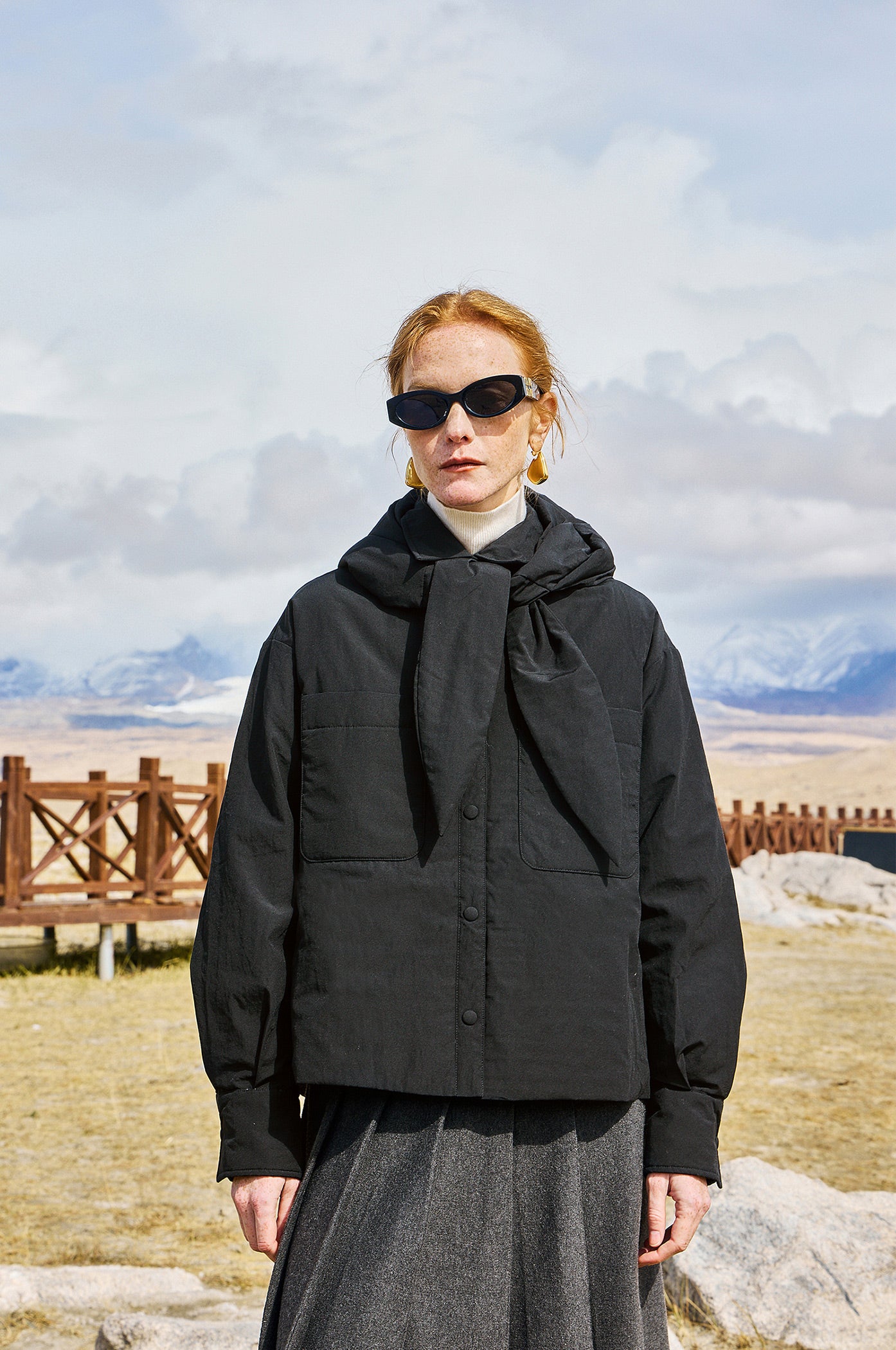 KAMILAN Women's Short Down Jacket – 2025 Winter New White Duck Down Warm Shirt-Style Coat