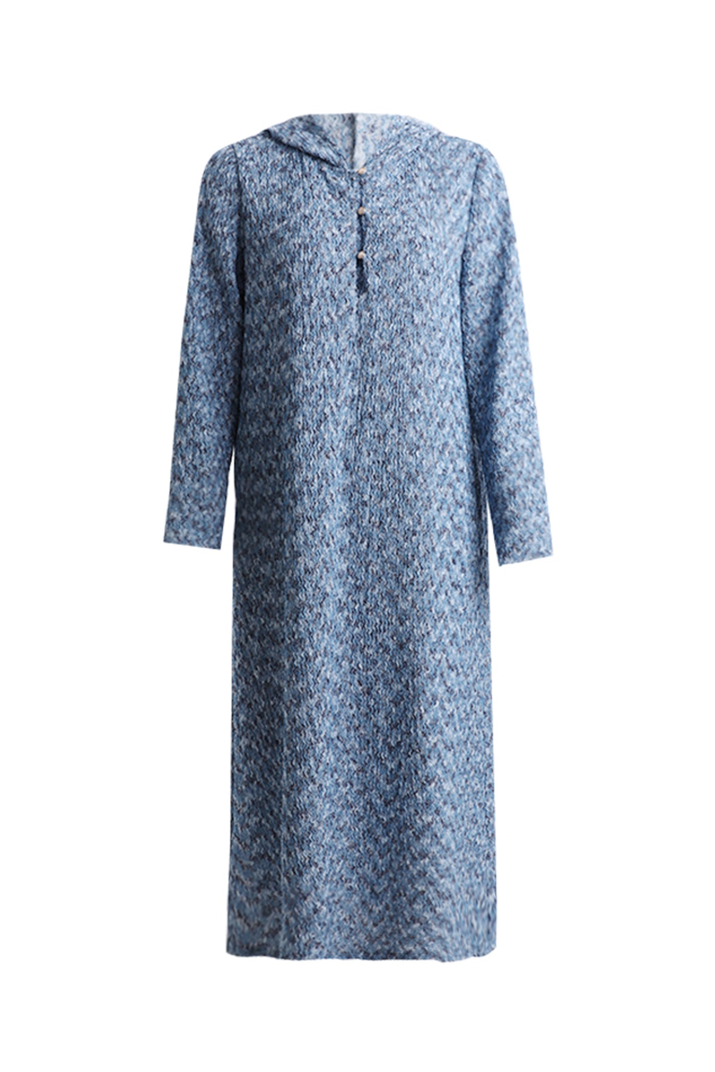 KAMILAN French Chic Hooded Midi Dress – 2025 Autumn New Elegant Long-Sleeve Knit Dress
