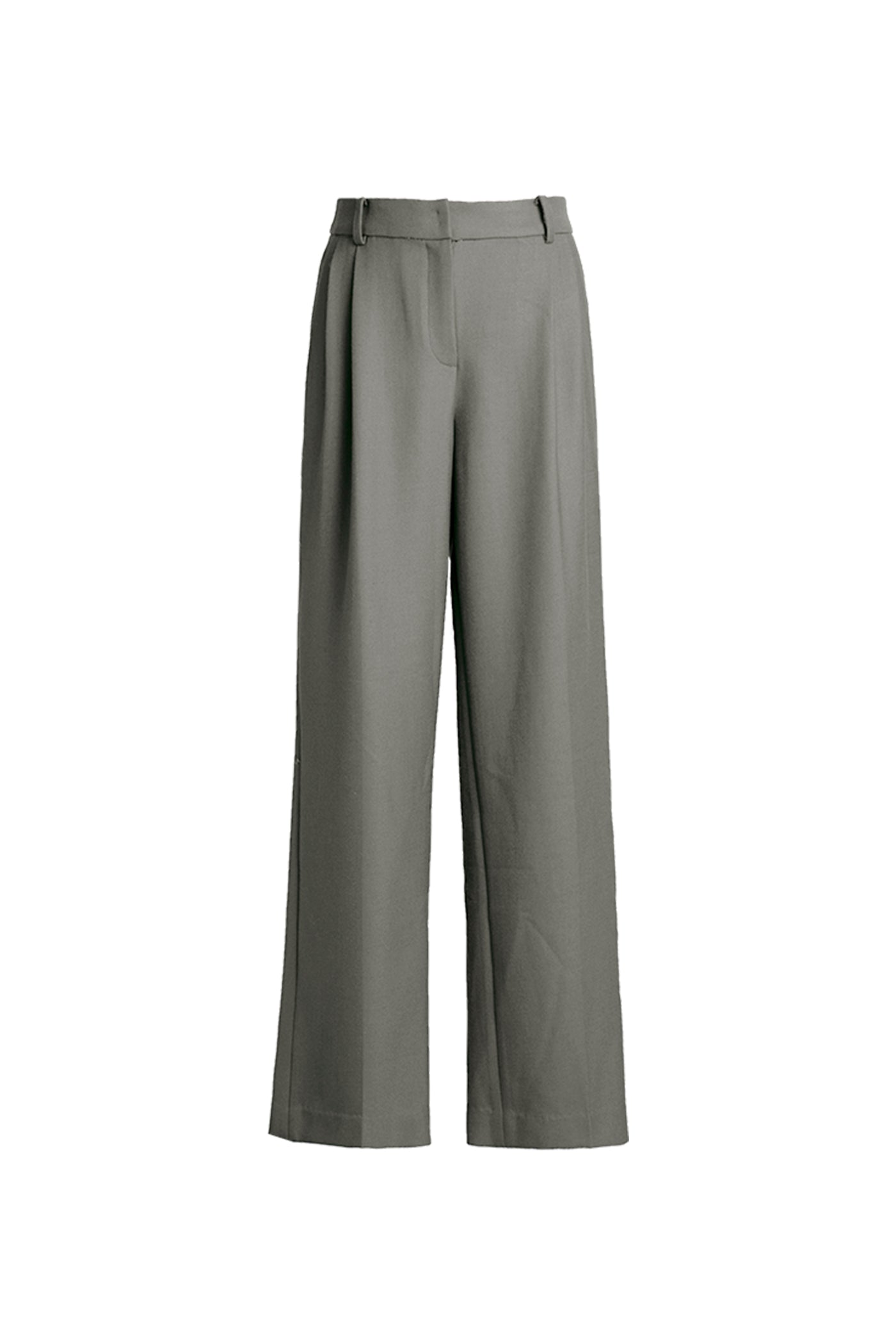 KAMILAN Women's Wool Wide-Leg Trousers 2025 Fall New High-Waist Straight Commuter Pants