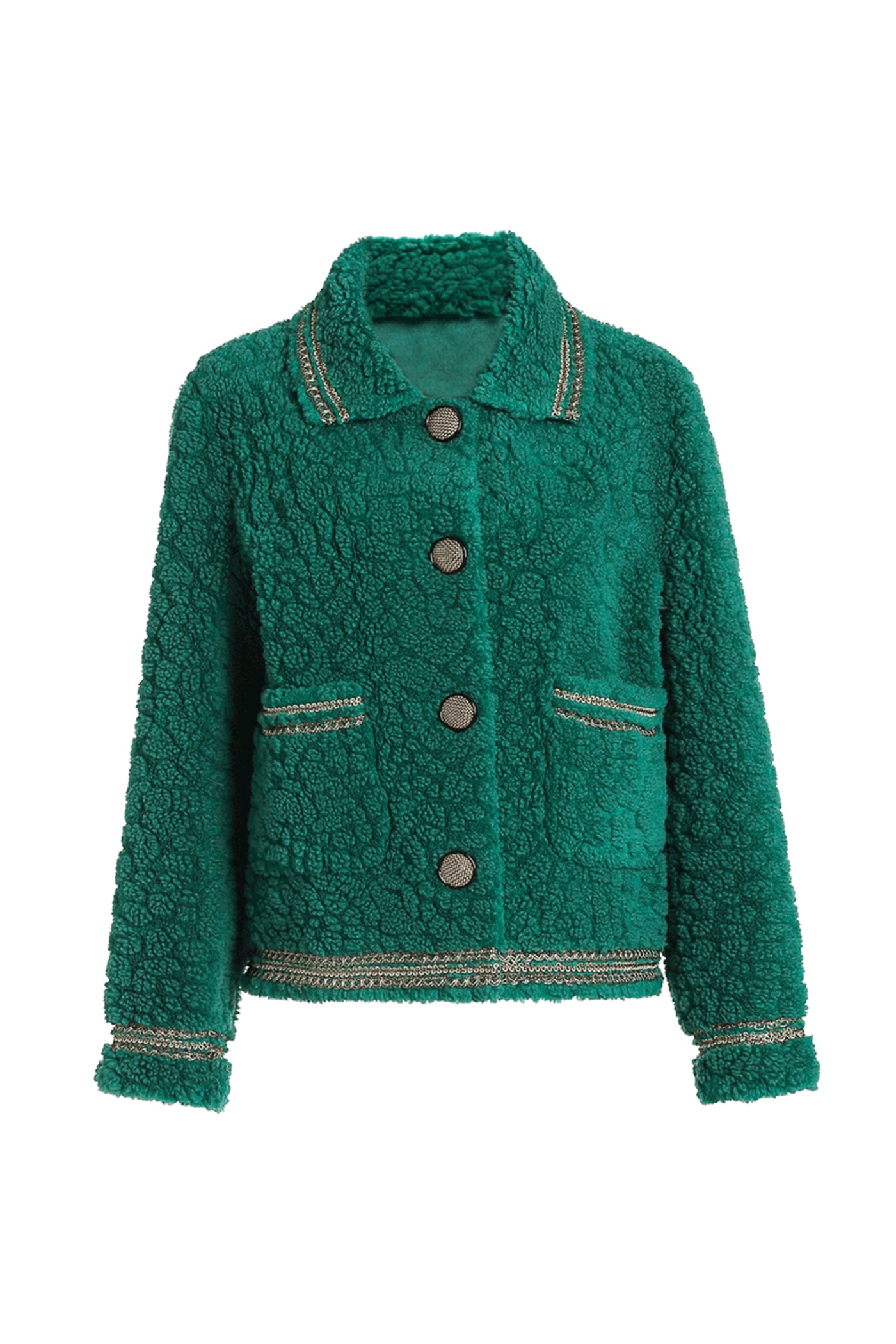 KAMILAN Faux Fur Coat women's autumn and winter new lapel fashion warm coat.