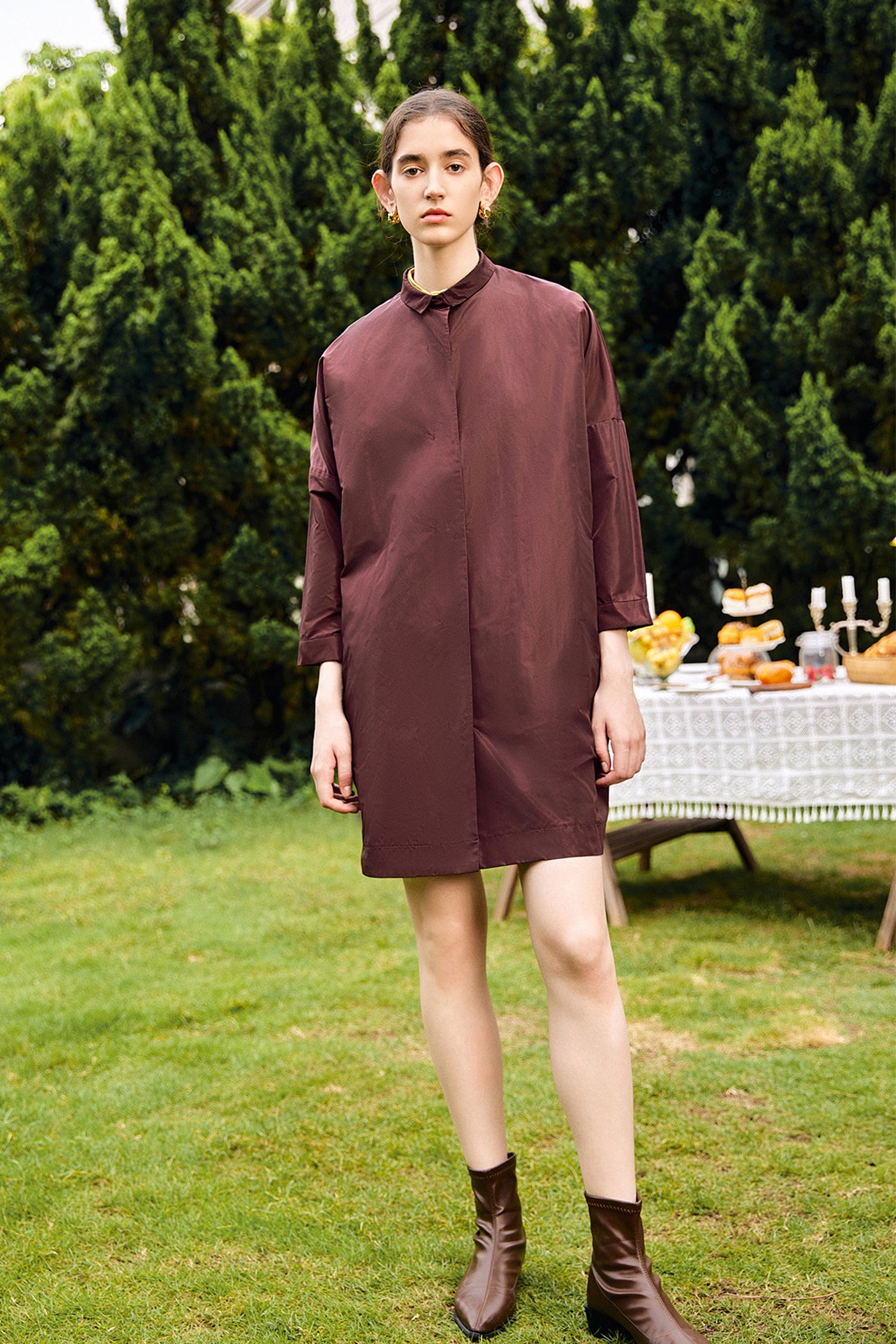 KAMILAN Minimalist Long Trench Coat Spring/Summer Collection Stylish Elegant Outerwear