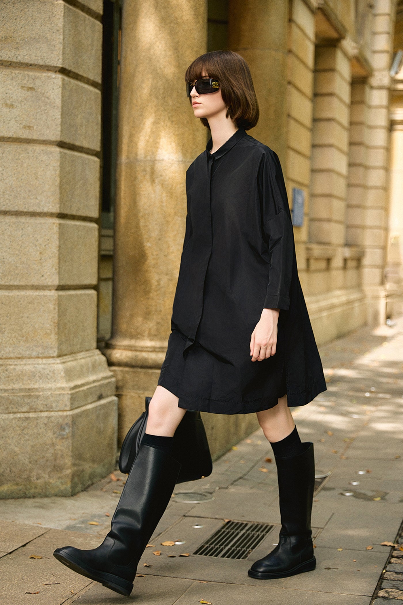 KAMILAN Minimalist Long Trench Coat Spring/Summer Collection Stylish Elegant Outerwear