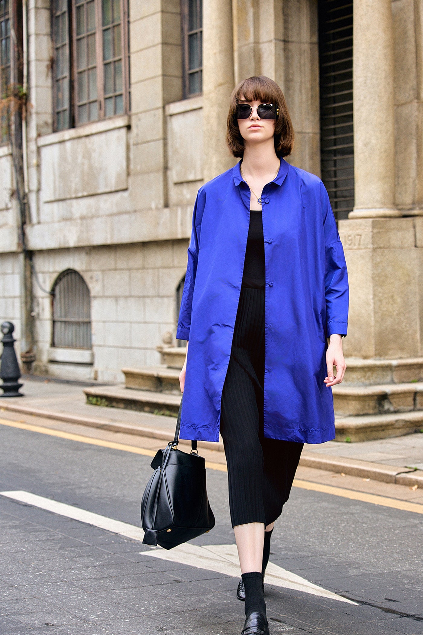 KAMILAN Minimalist Long Trench Coat Spring/Summer Collection Stylish Elegant Outerwear