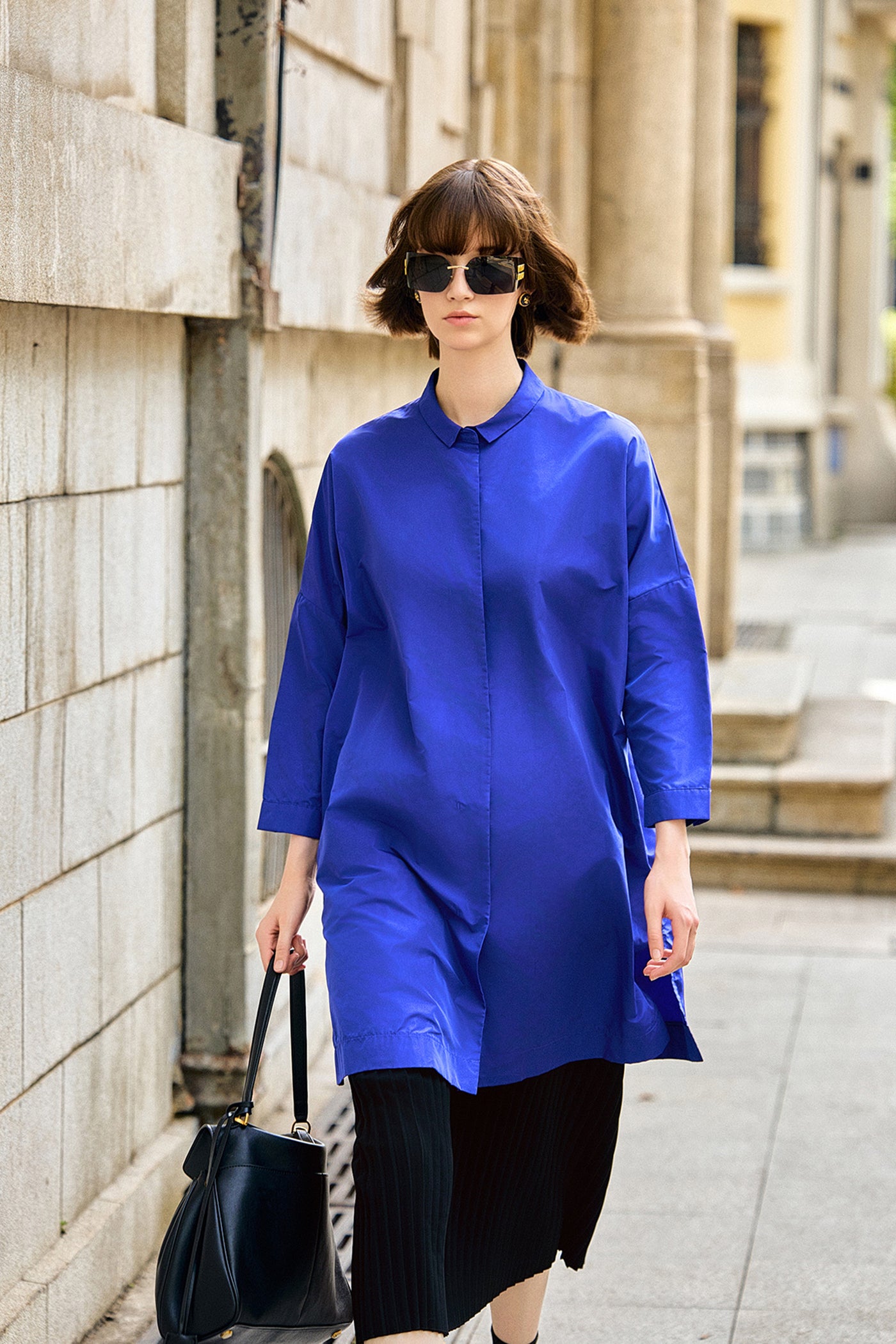 KAMILAN Minimalist Long Trench Coat Spring/Summer Collection Stylish Elegant Outerwear