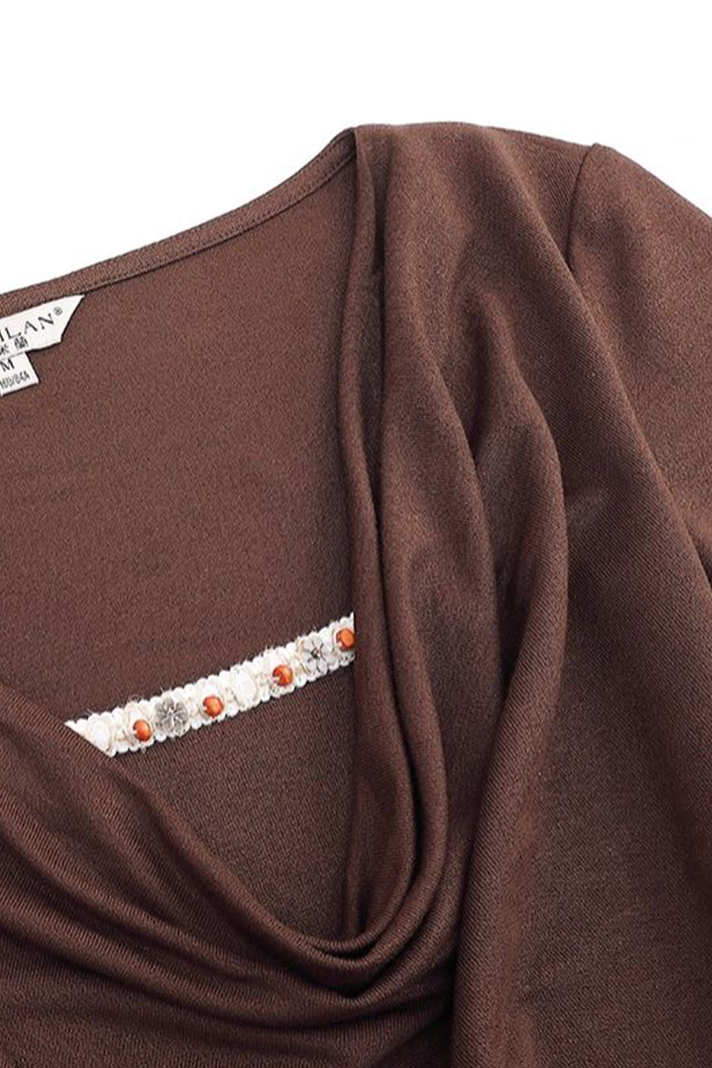 KAMILAN Draped T-Shirt in a Minimal Elegant Silhouette