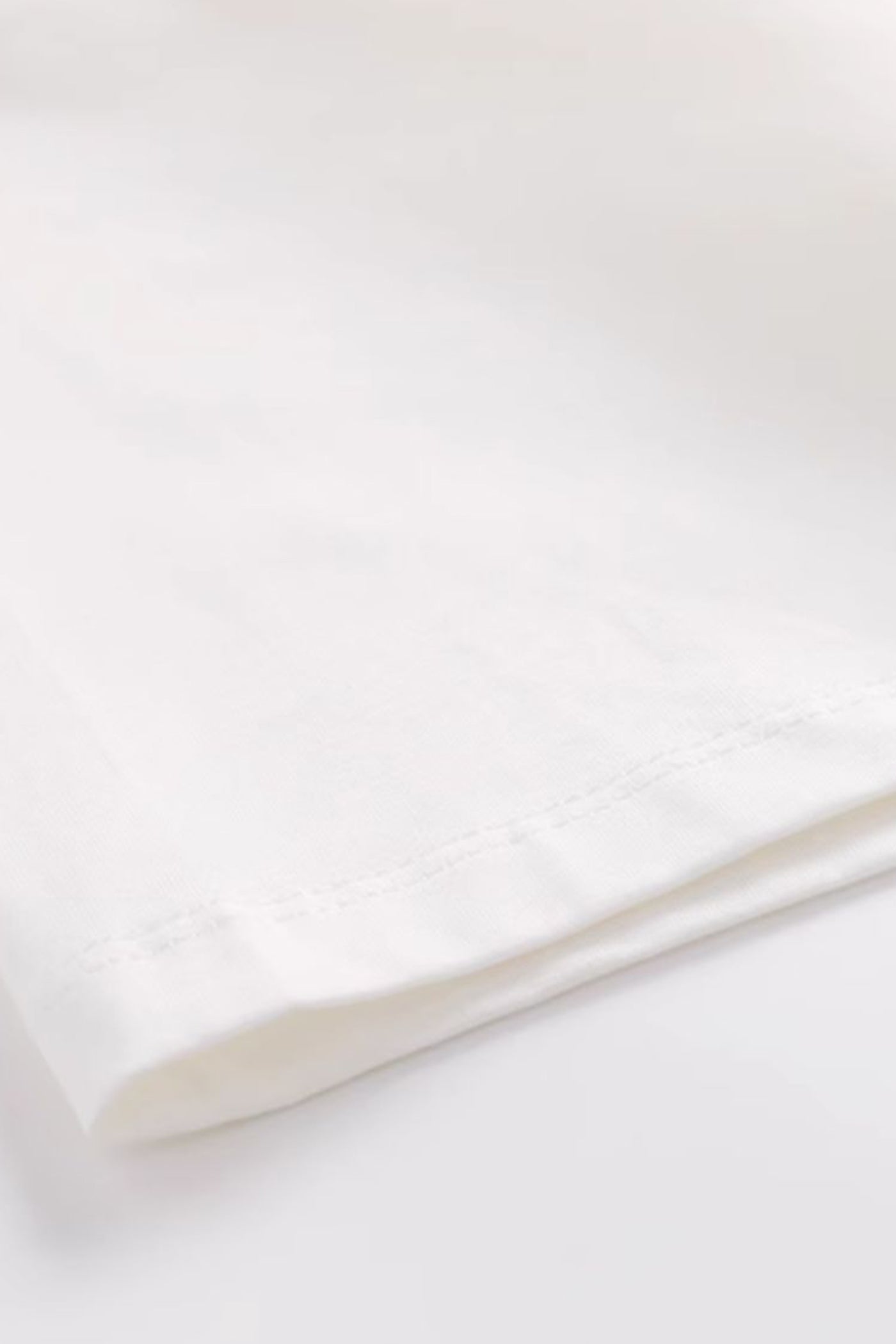KAMILAN Pearl-Embellished Cotton Tee with Side Tie Detail