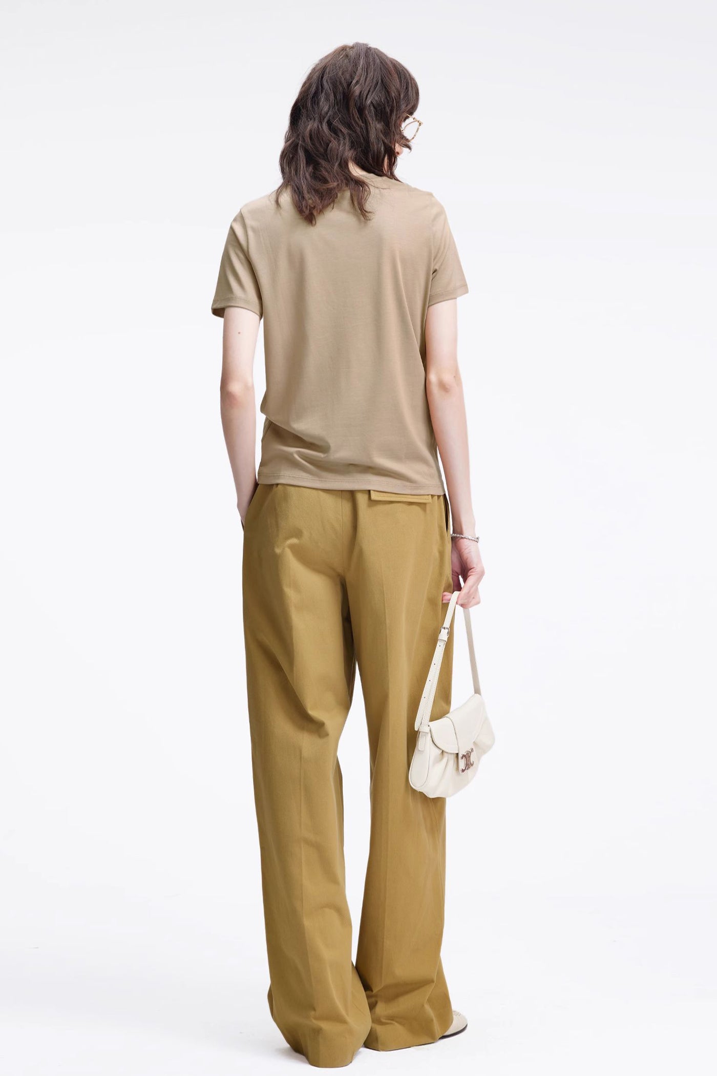 KAMILAN Embellished Tee with Beaded Elephant Motif