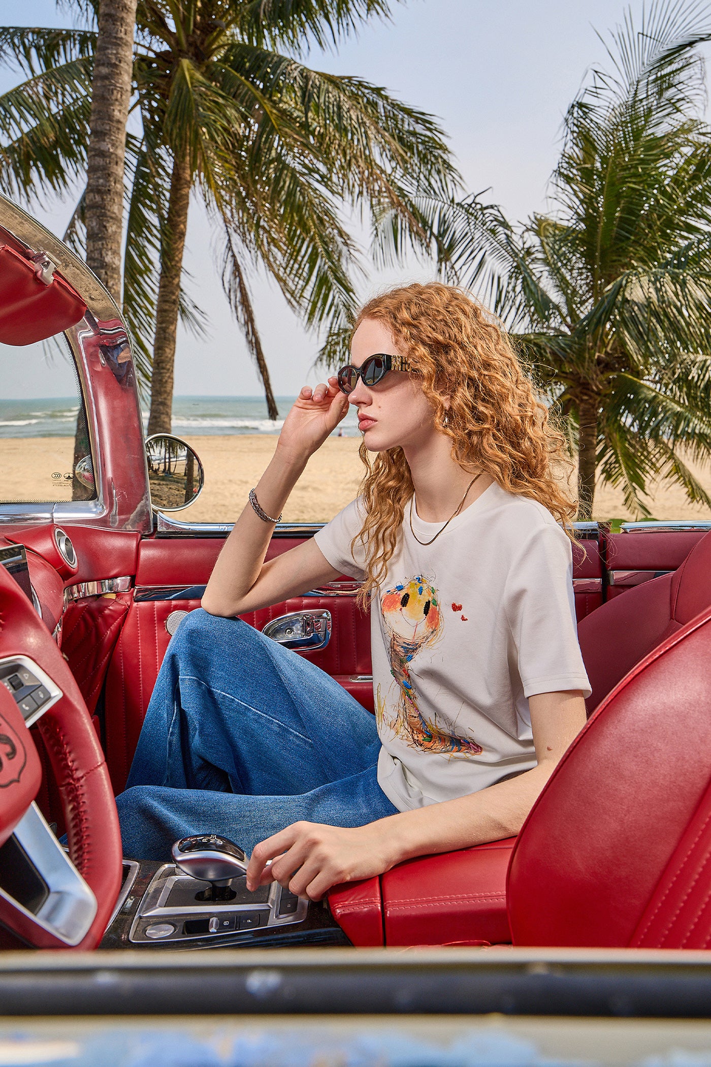 KAMILAN Artistic Animal Print Tee
