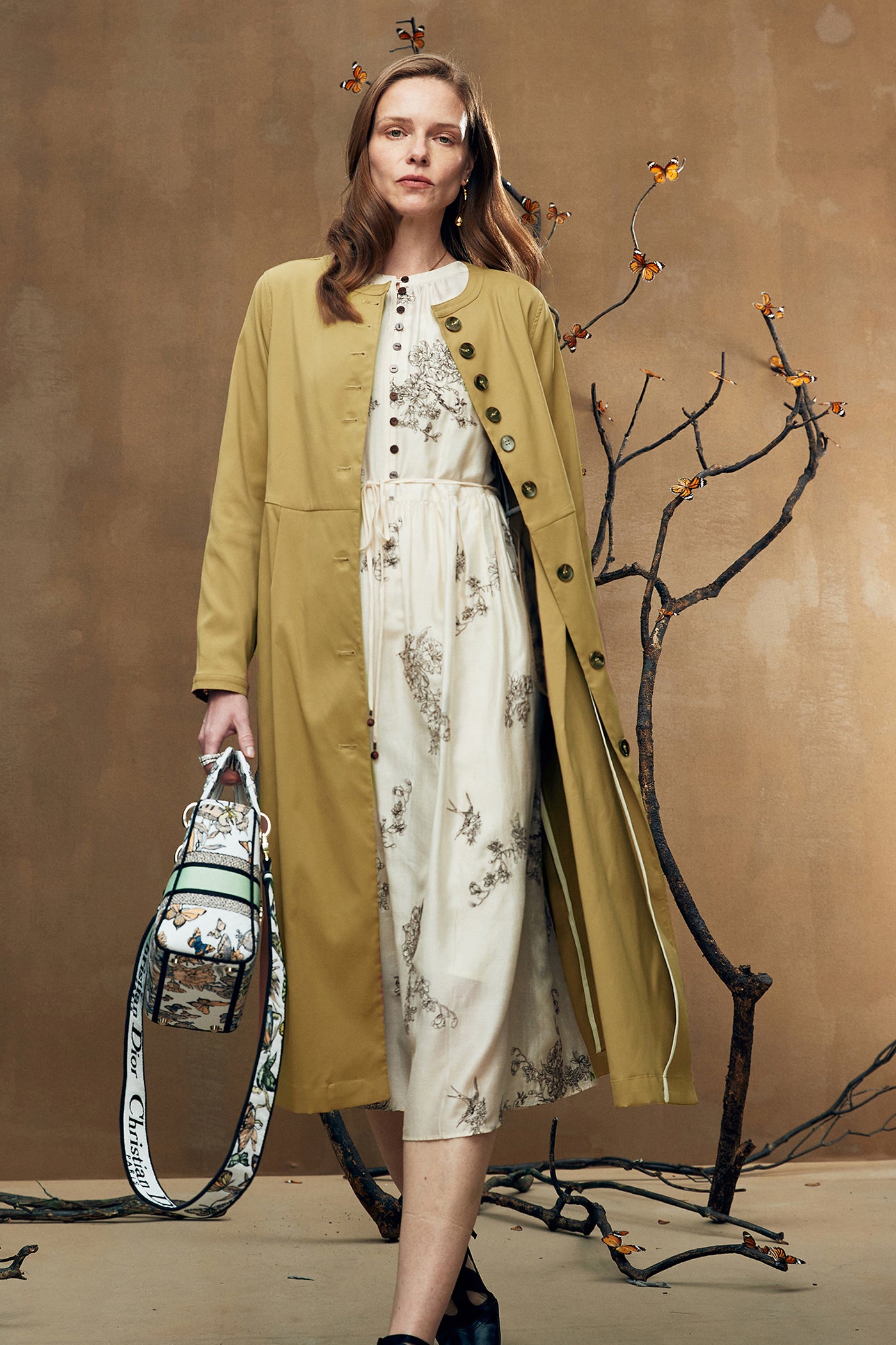 KAMILAN Minimalist Belted Long Trench Coat