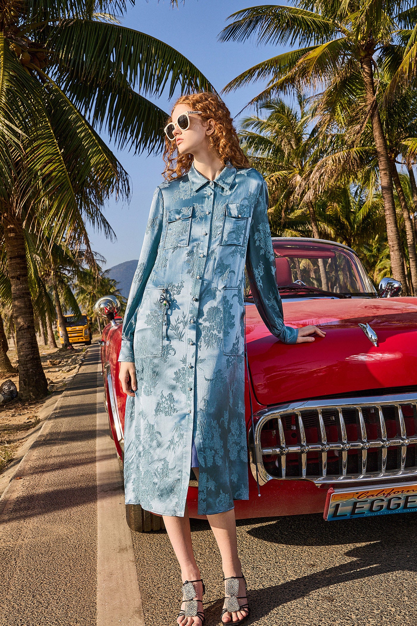 KAMILAN Jacquard Shirt Dress