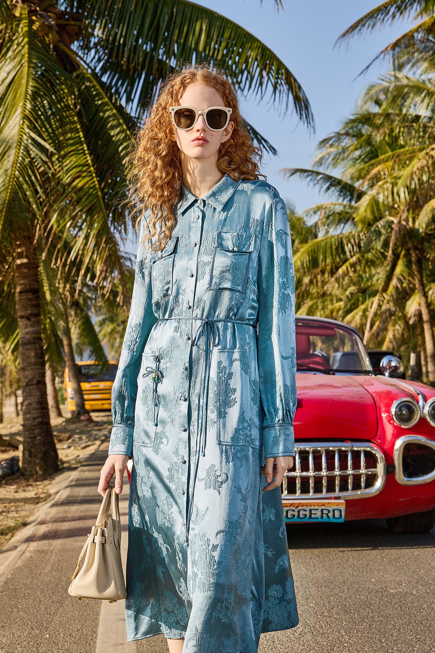 KAMILAN Jacquard Shirt Dress