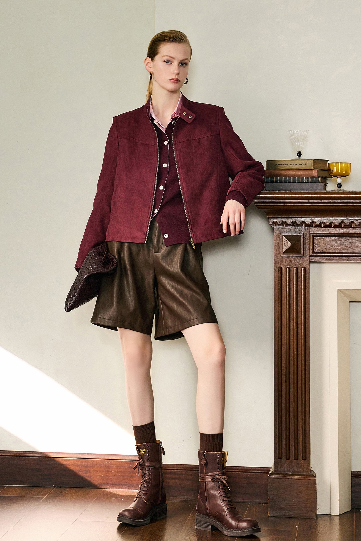 KAMILAN Modern Structured Jacket with Matte Finish