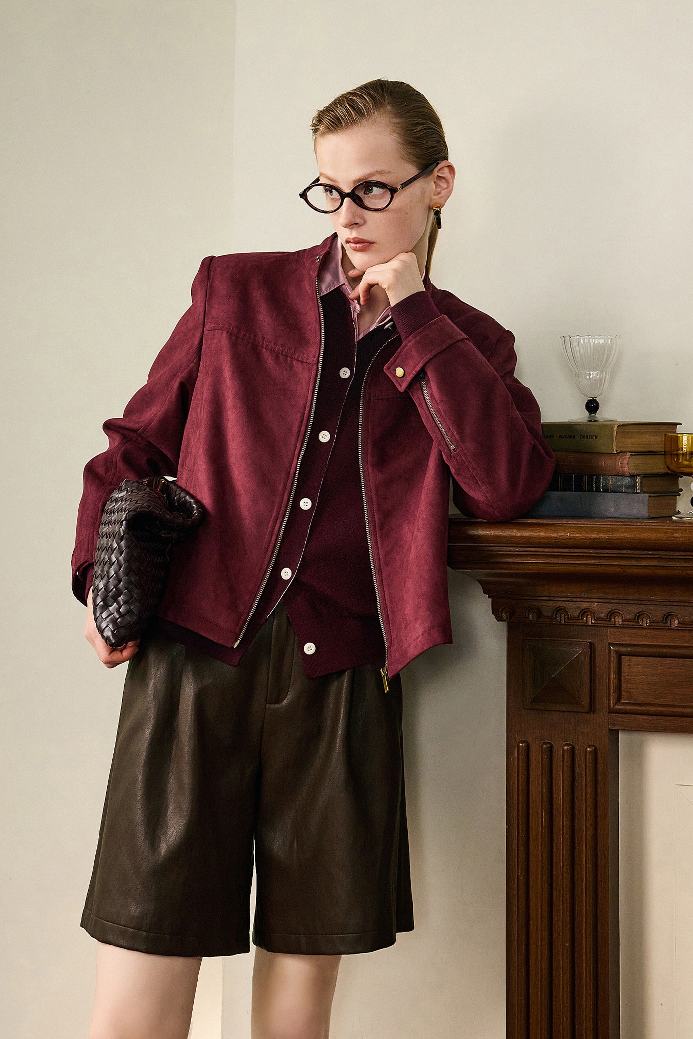 KAMILAN Modern Structured Jacket with Matte Finish
