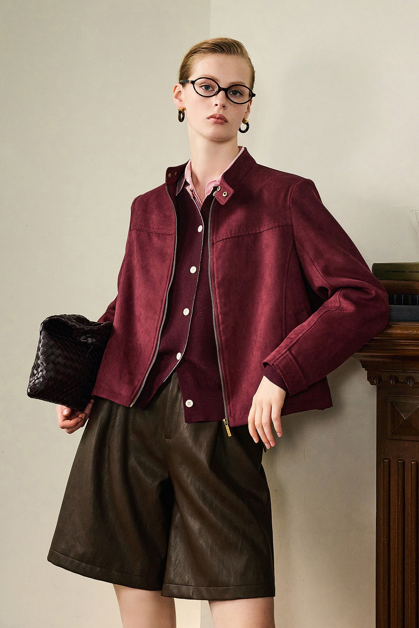 KAMILAN Modern Structured Jacket with Matte Finish