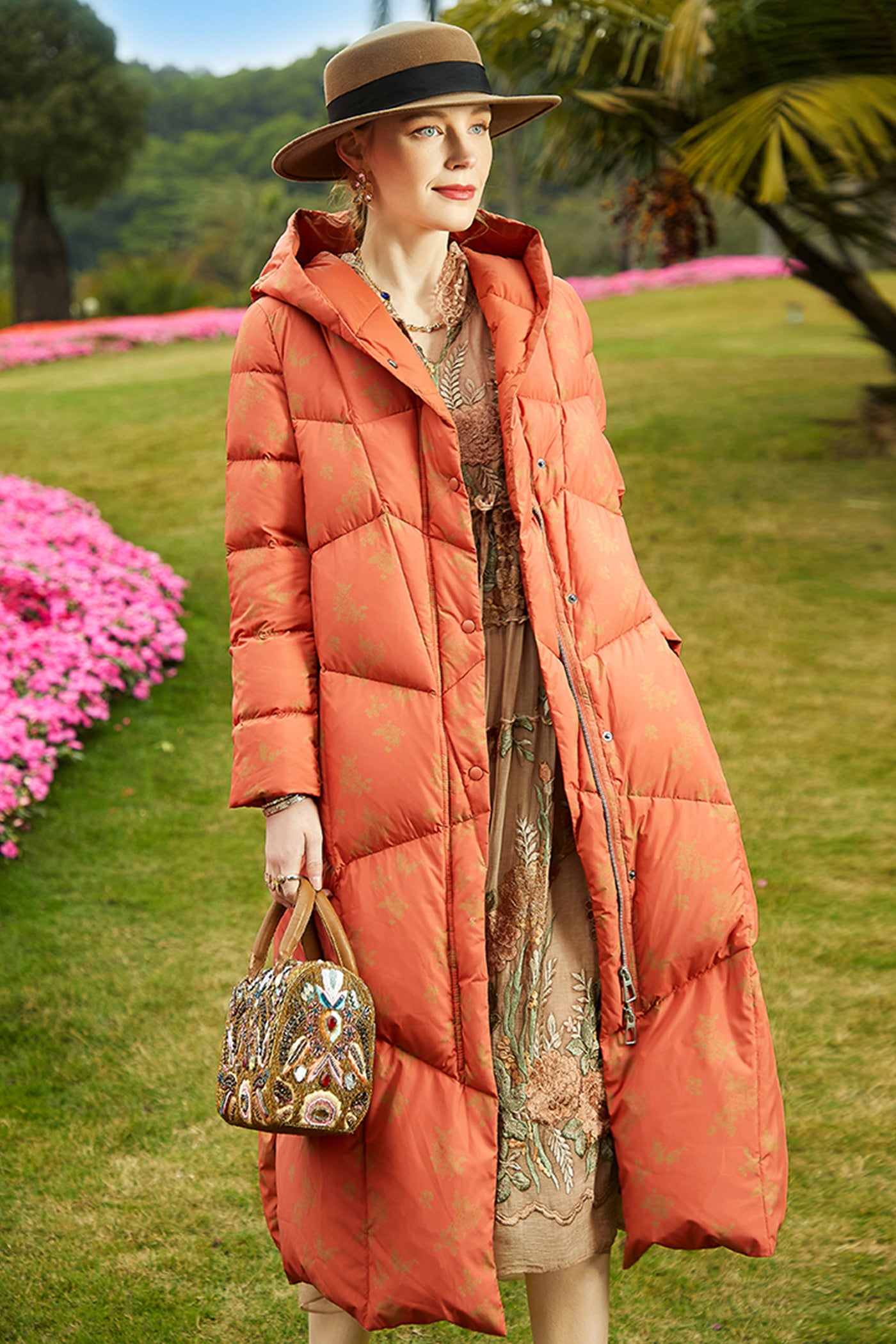 Kamilan Quilted Down Coat