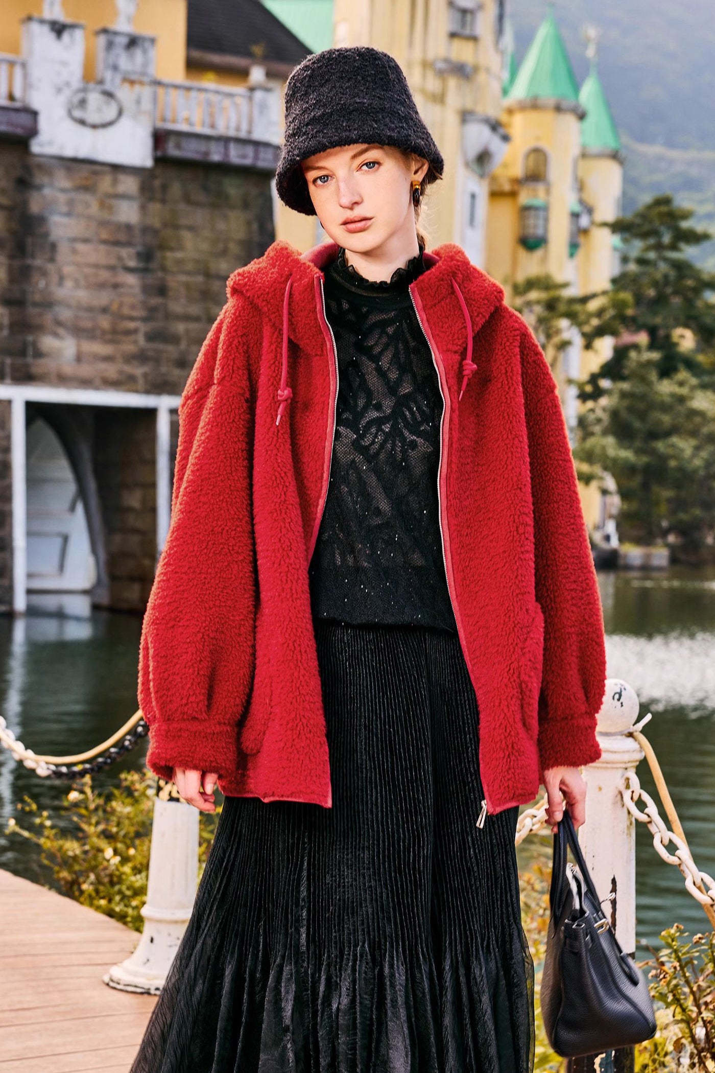 KAMILAN Faux Fur Coat – 2025 Winter New Women's Warm Plush Outerwear