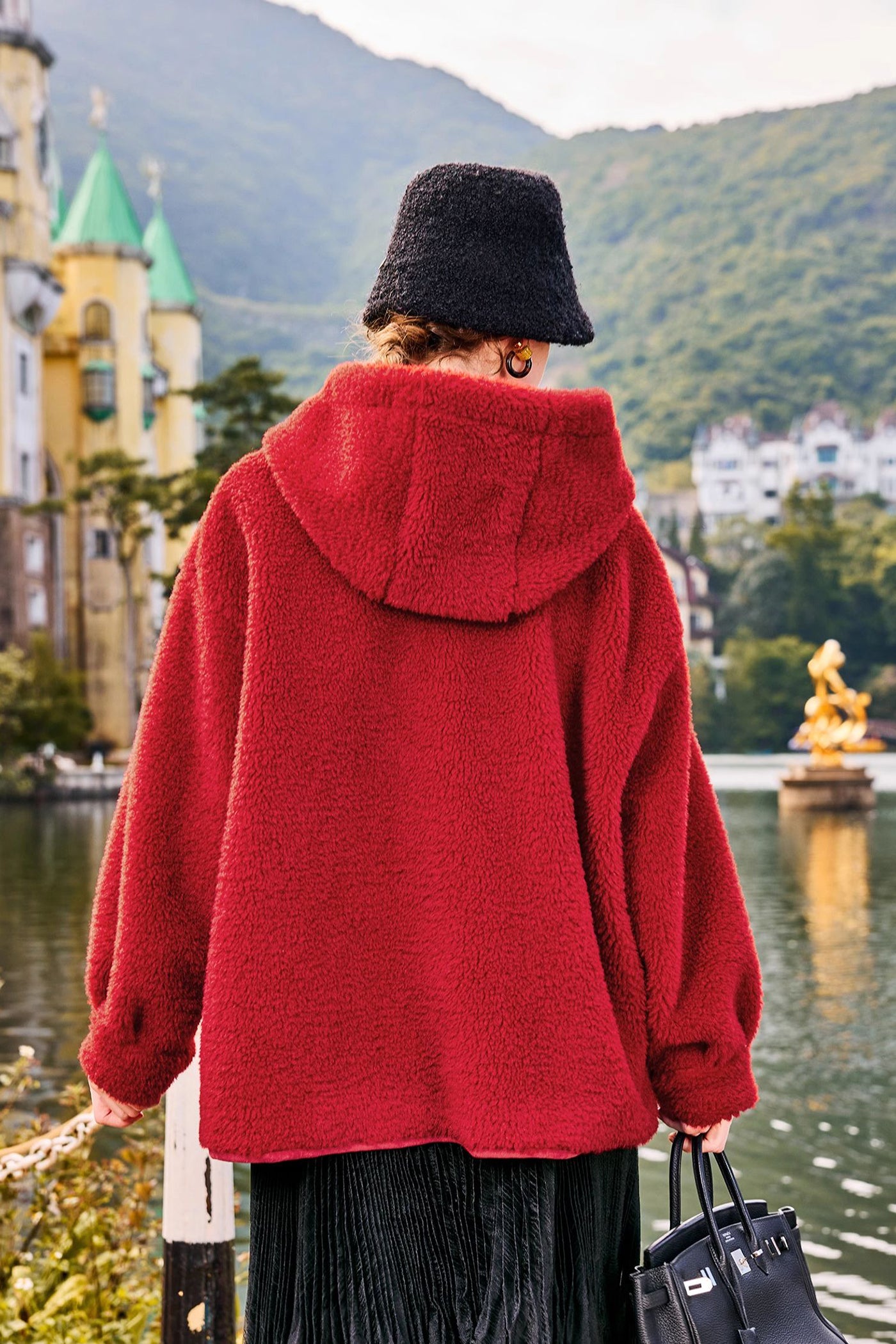 KAMILAN Faux Fur Coat – 2025 Winter New Women's Warm Plush Outerwear