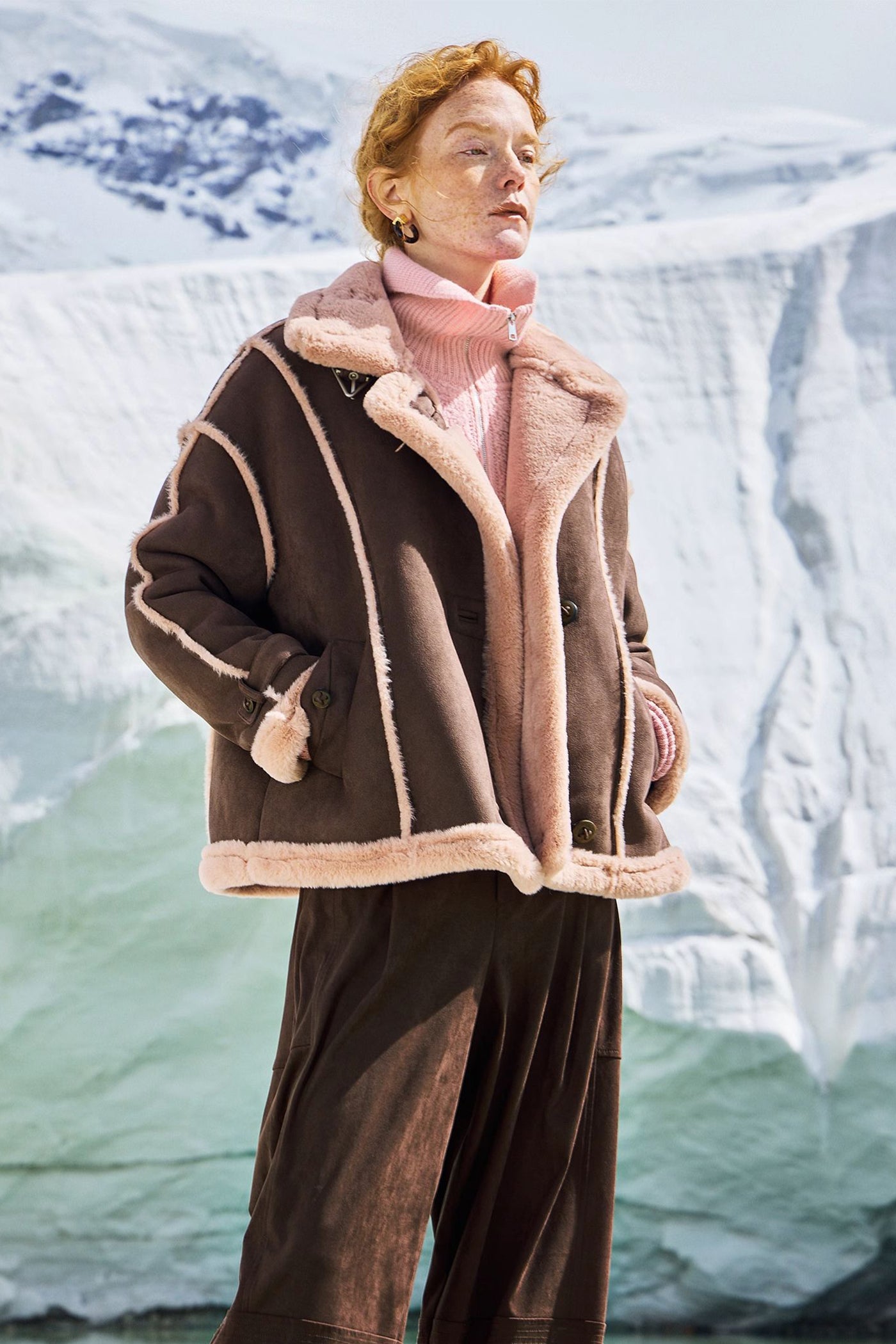 KAMILAN Women's Fluffy Short Fur Jacket – Fashion Casual Winter Coat
