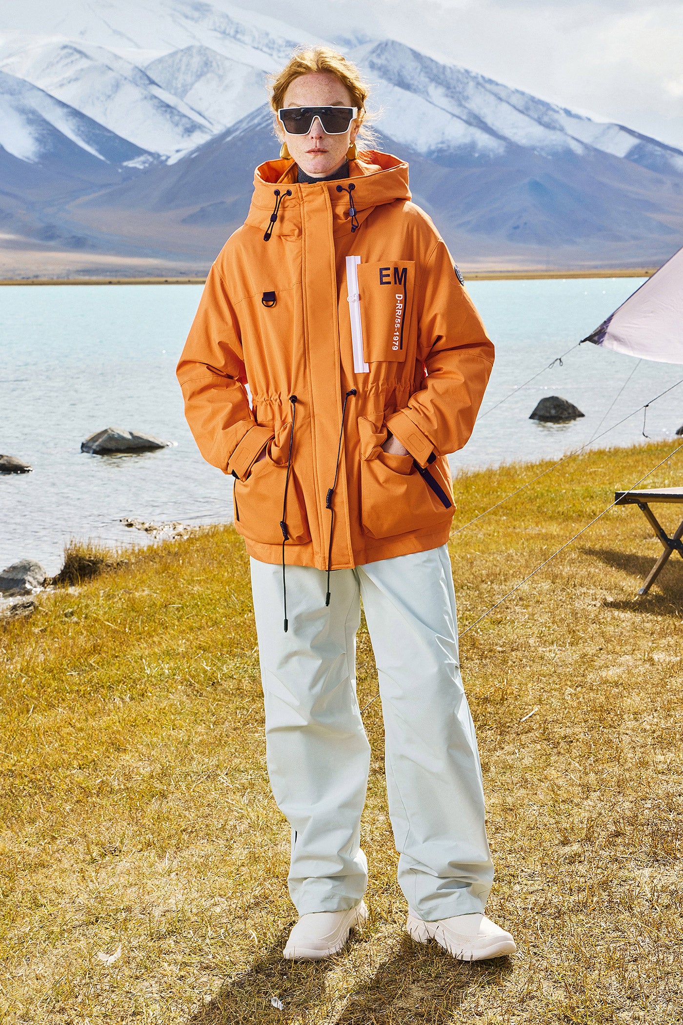 KAMILAN Women's Outdoor Hiking High-Waist Wide-Leg Pants – 2025 Autumn New Straight-Leg Trousers