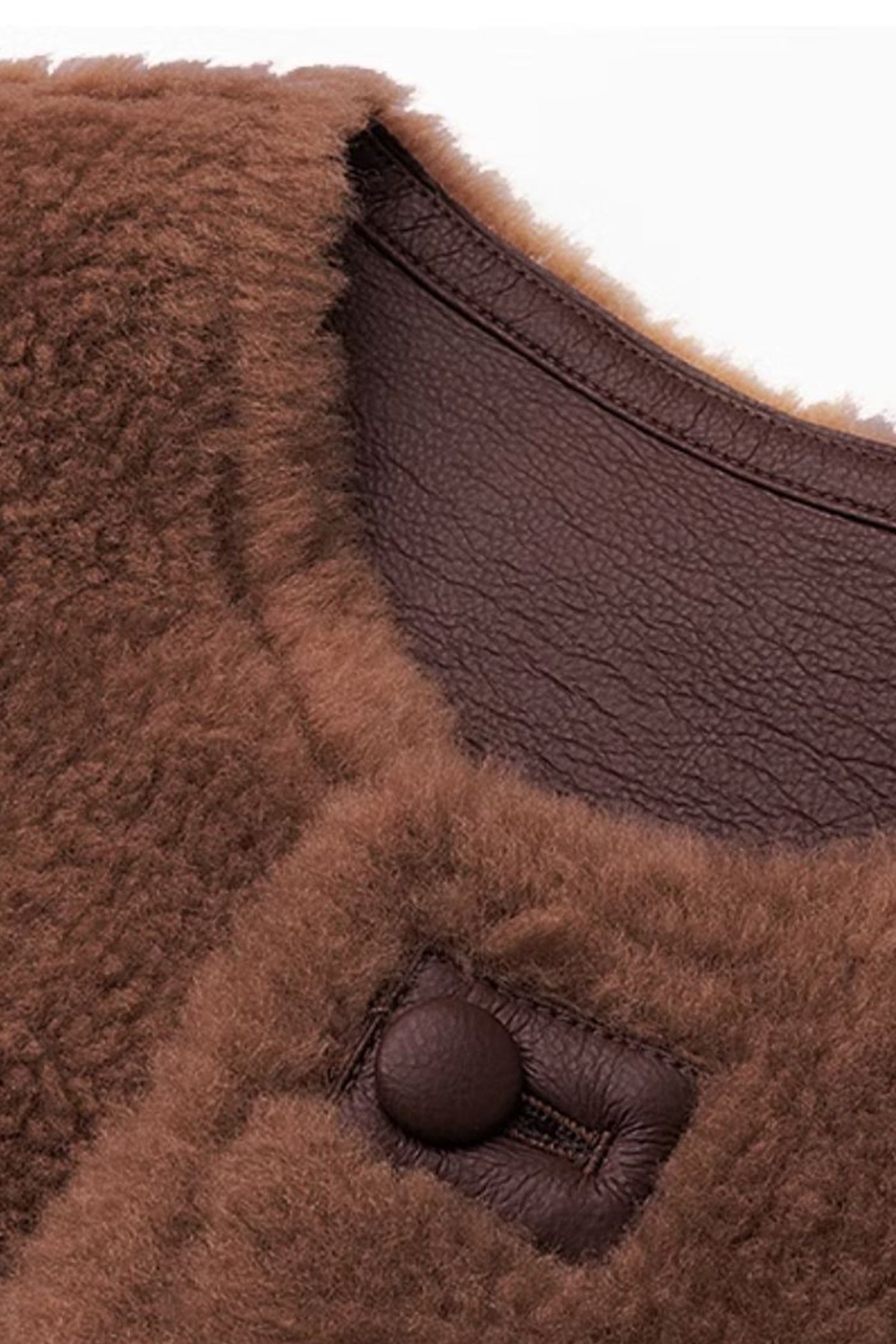 KAMILAN Women's Shearling Short Coat – 2025 Winter New Faux Fur Warm Jacket
