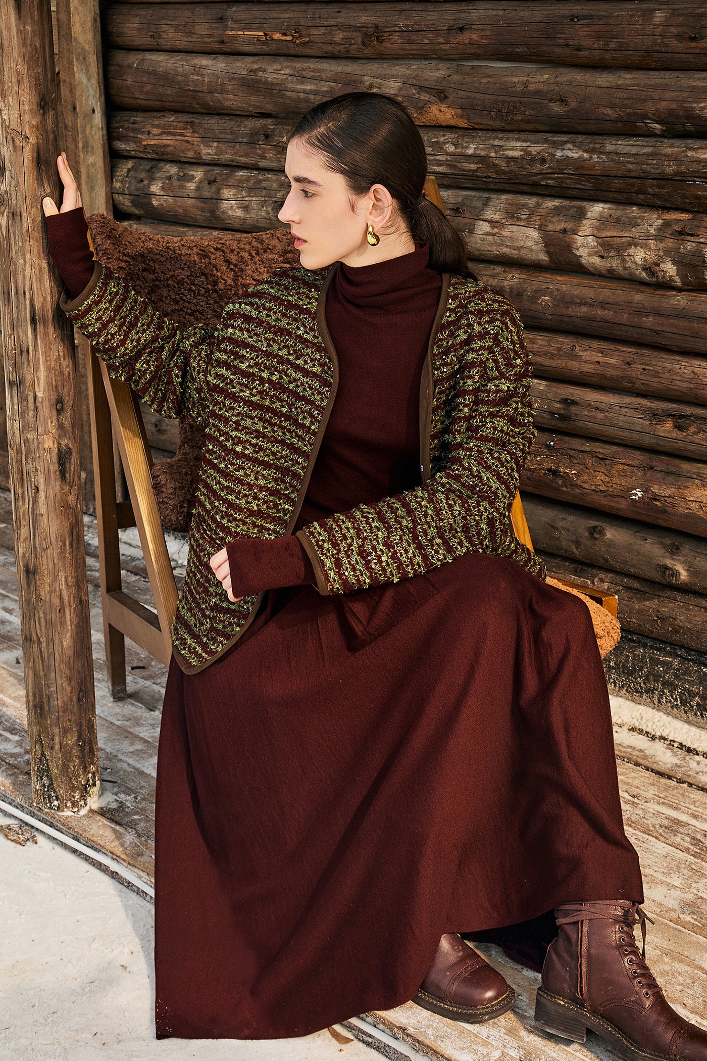KAMILAN Women’s Short Tweed Jacket – 2025 Autumn New French Chic Cropped Outerwear