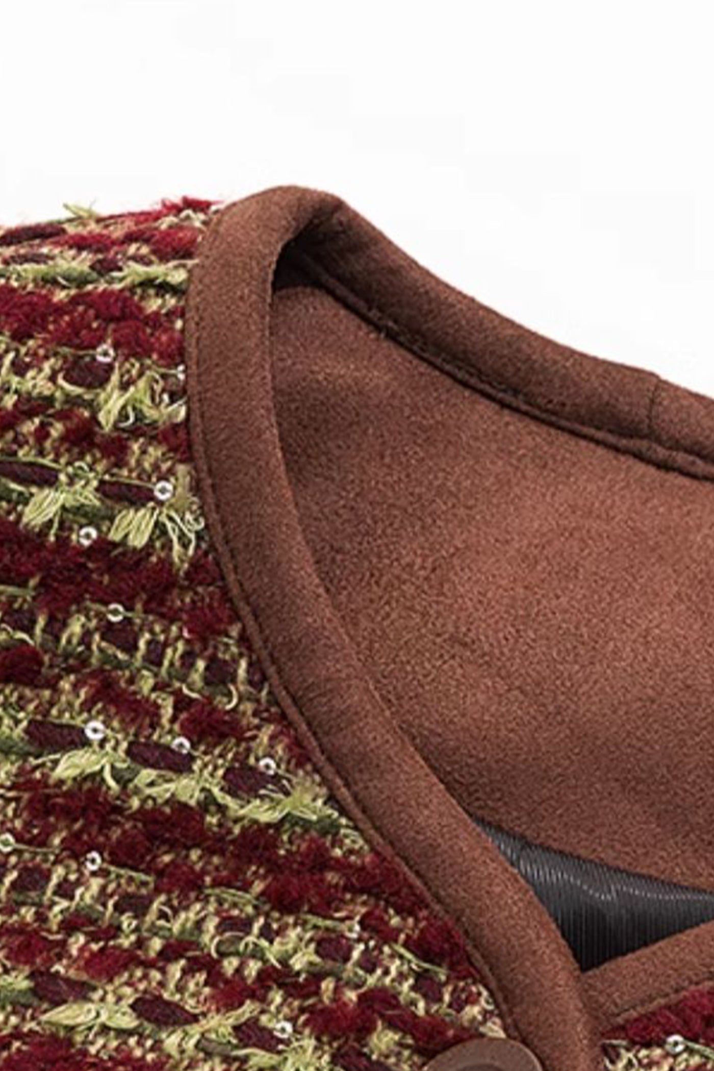 KAMILAN Women’s Short Tweed Jacket – 2025 Autumn New French Chic Cropped Outerwear