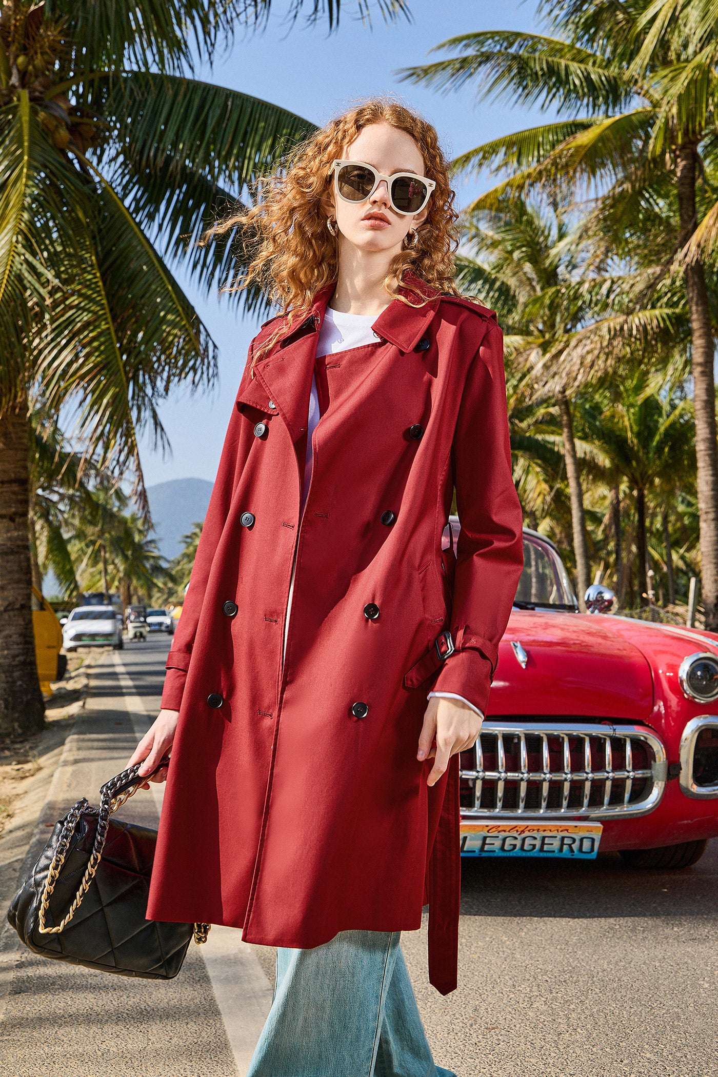 KAMILAN high-quality temperament casual windbreaker women's autumn 2025 new loose long-sleeved coat