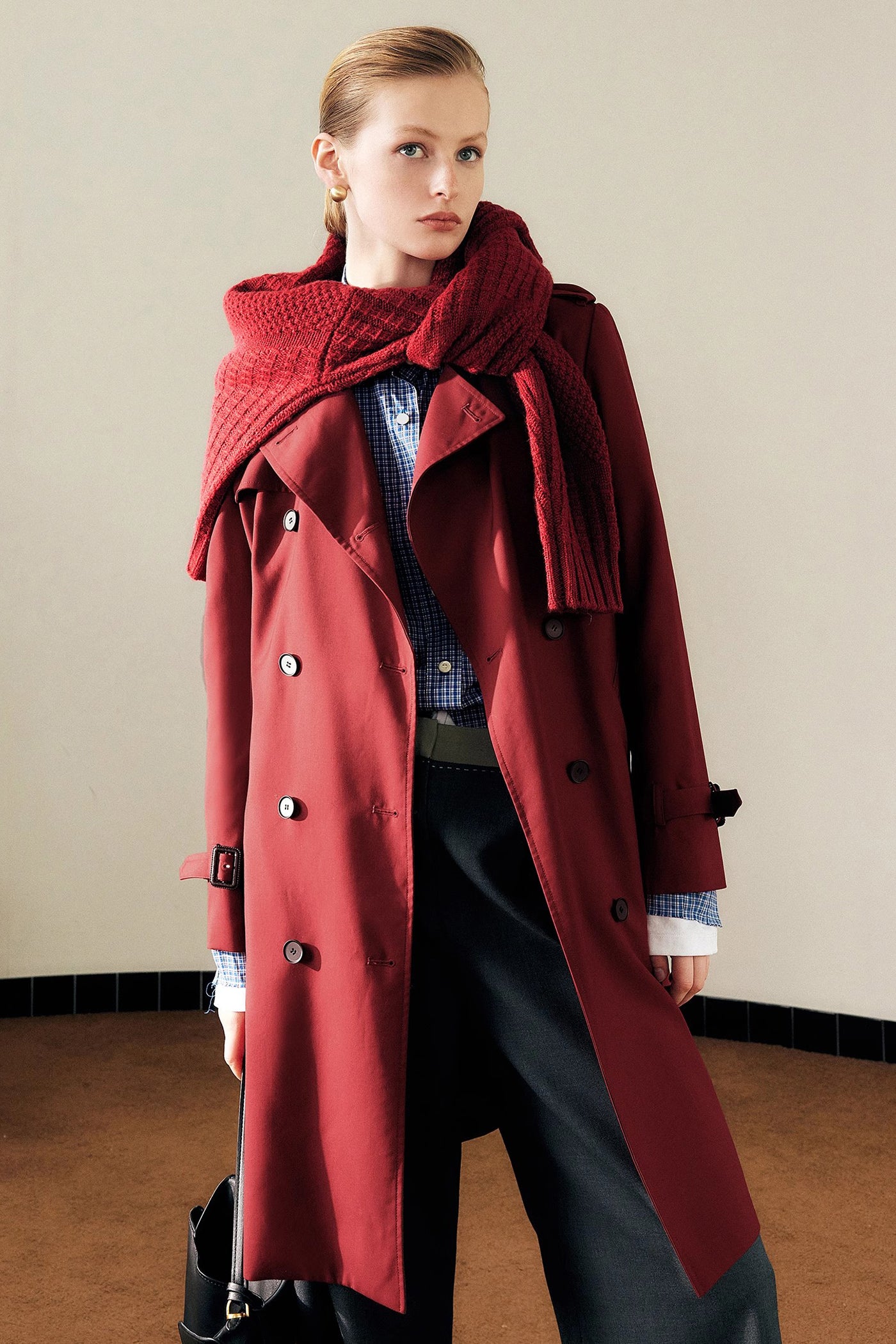KAMILAN high-quality temperament casual windbreaker women's autumn 2025 new loose long-sleeved coat