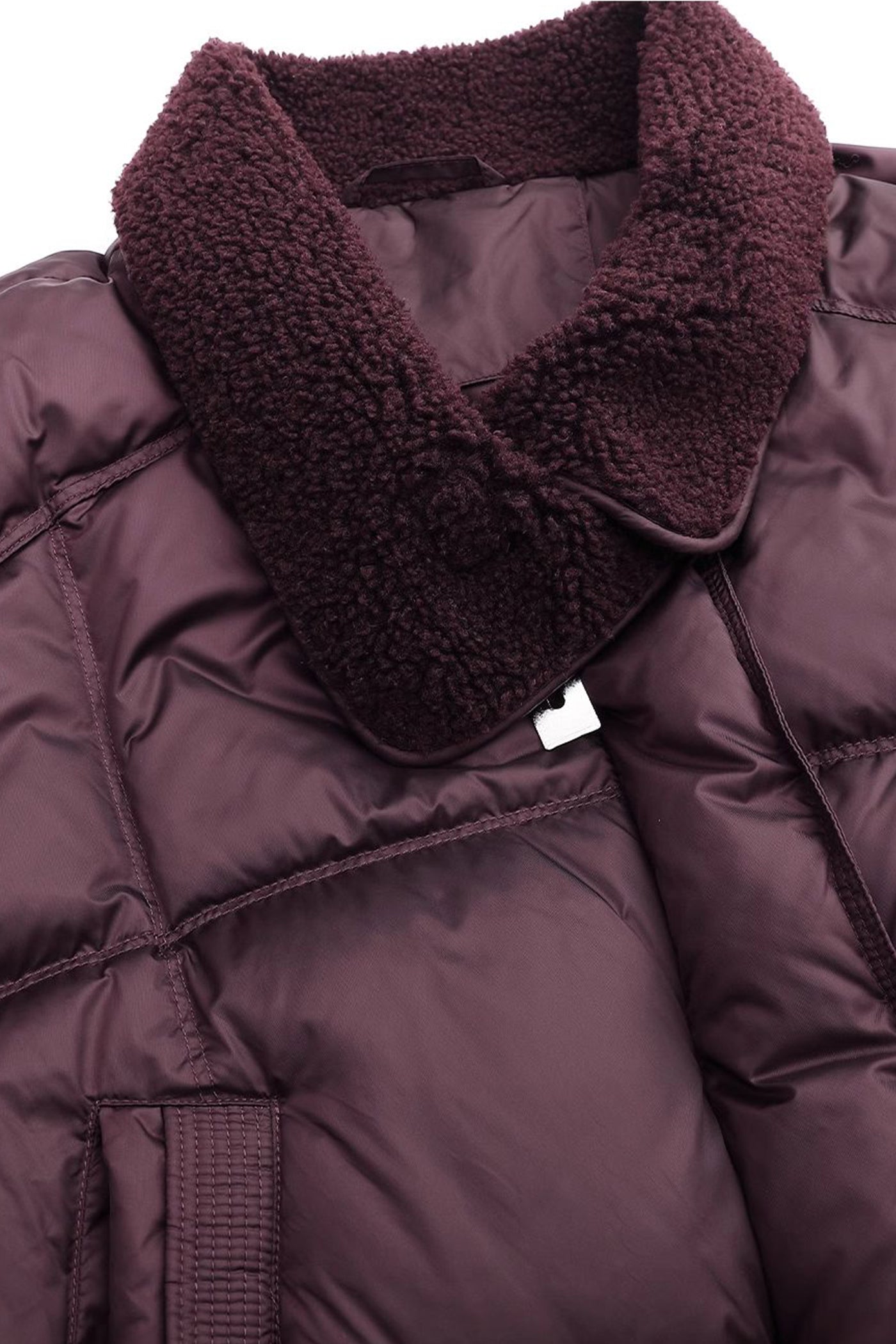 KAMILAN plush lapel splicing down jacket women's new short warm white duck down jacket in winter 2025