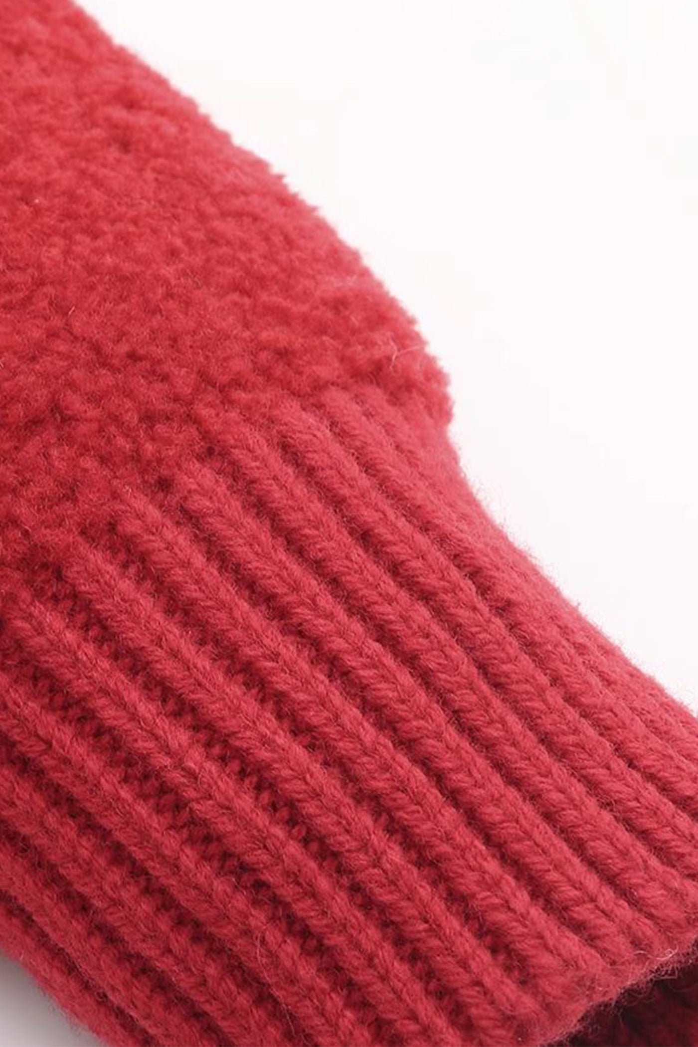 red sweater women's autumn 2025 new loose plush sweater