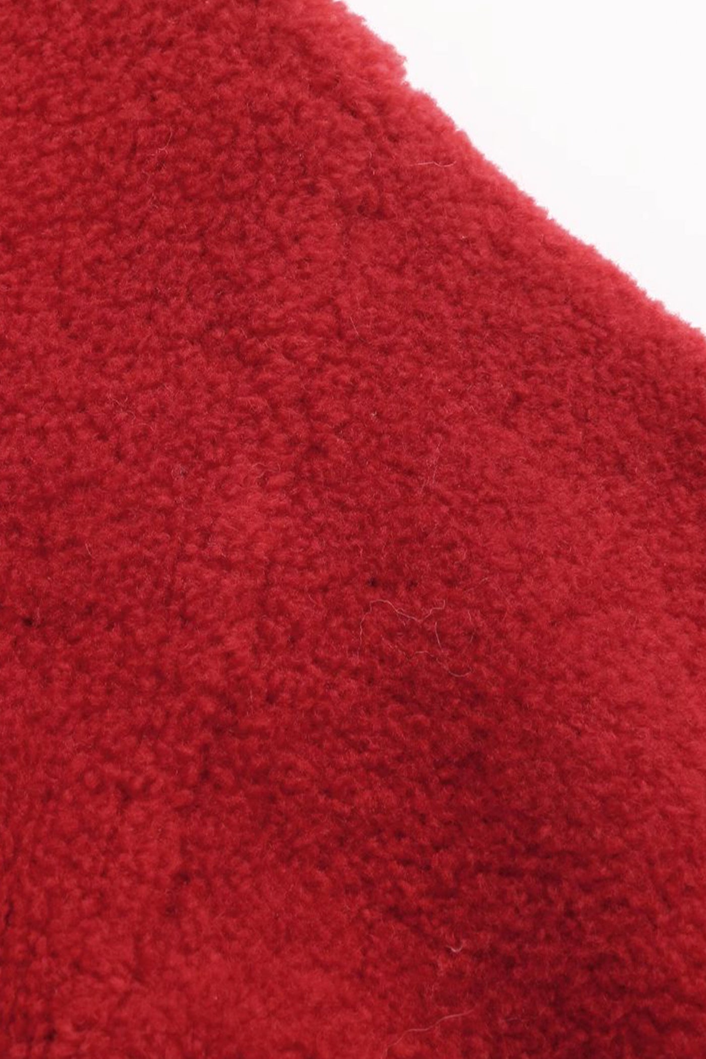 red sweater women's autumn 2025 new loose plush sweater