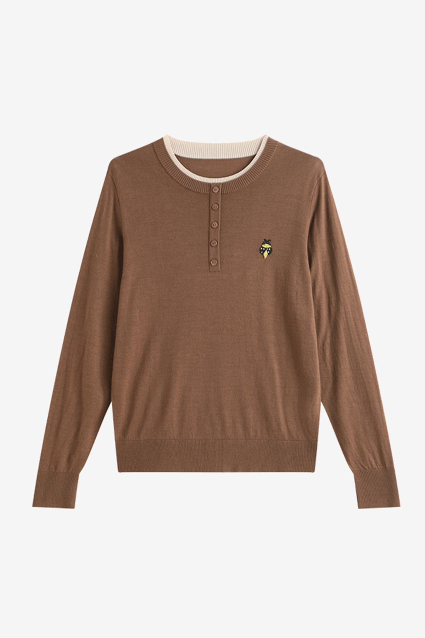 KAMILAN short sweater women's autumn 2025 new fashion T-shirt sweater