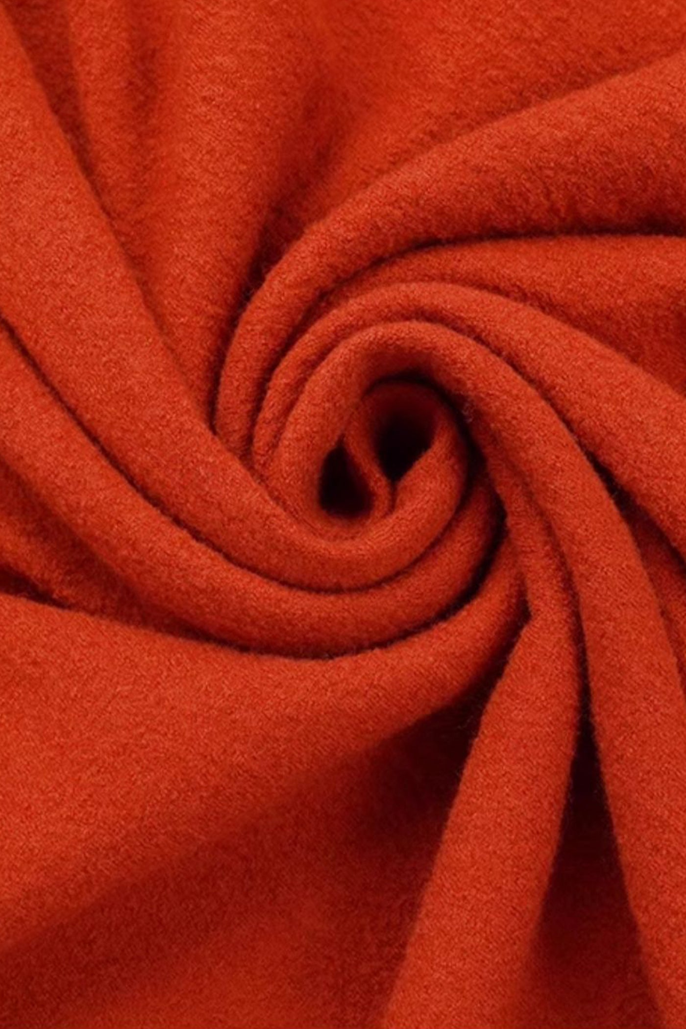 KAMILAN fashion V-neck high waist wool dress women's 2025 autumn and winter new waist long A-line skirt.