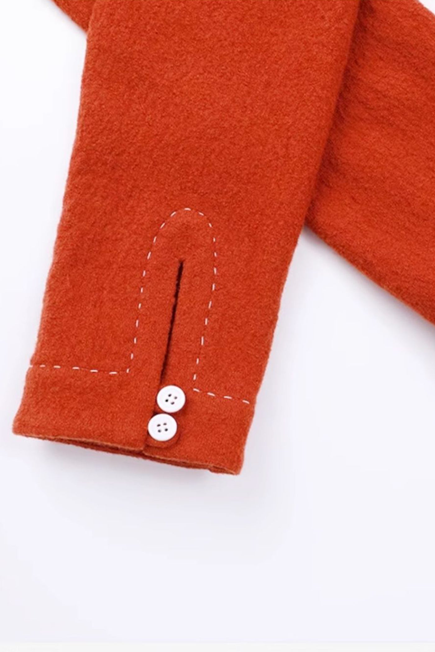 KAMILAN fashion V-neck high waist wool dress women's 2025 autumn and winter new waist long A-line skirt.