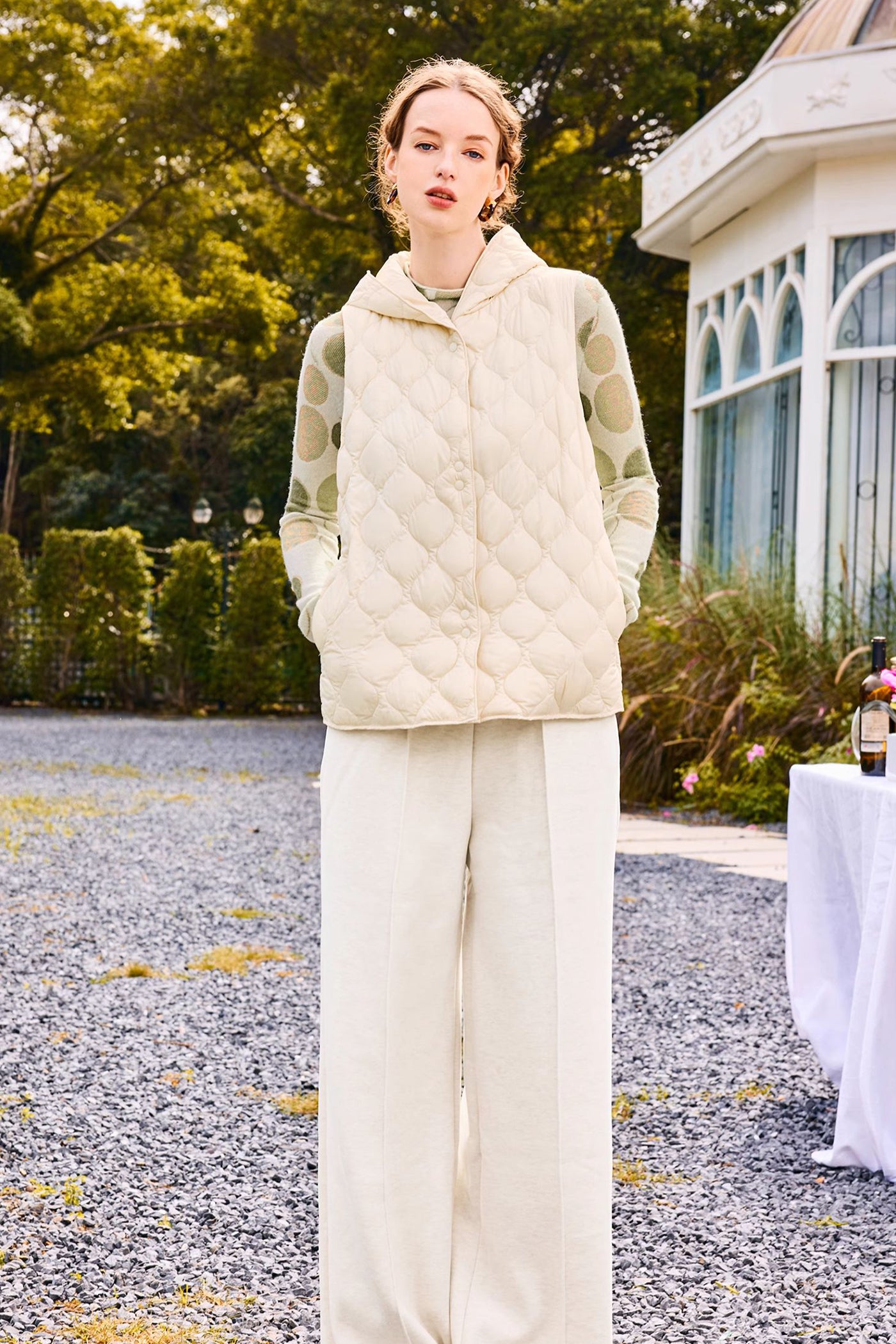 KAMILAN light short down jacket vest female winter new white duck down vest coat hooded.