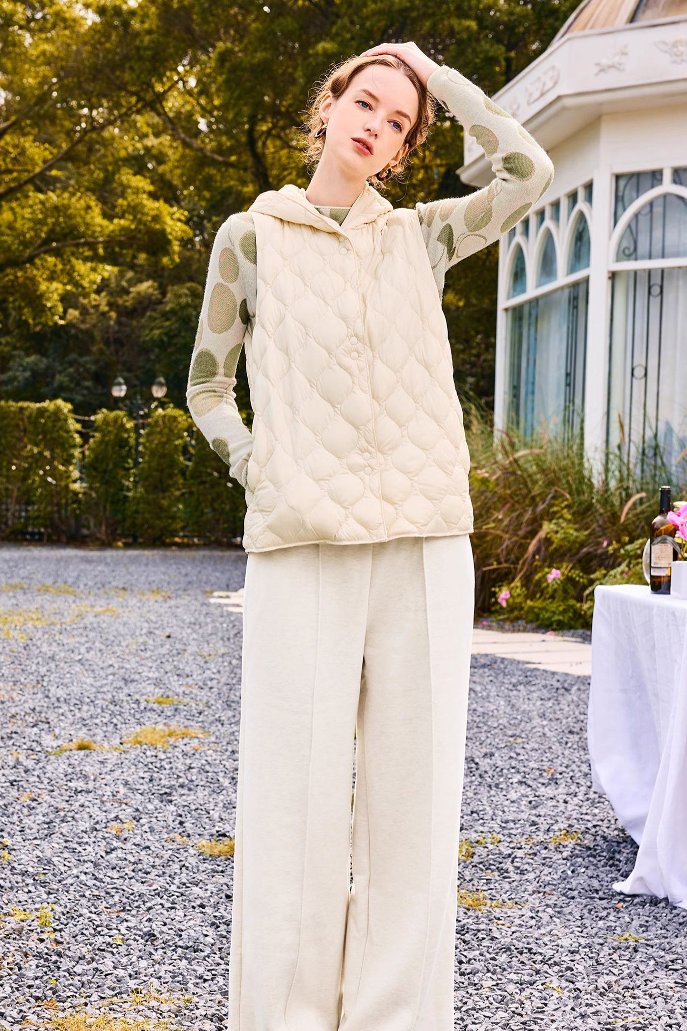 KAMILAN light short down jacket vest female winter new white duck down vest coat hooded.