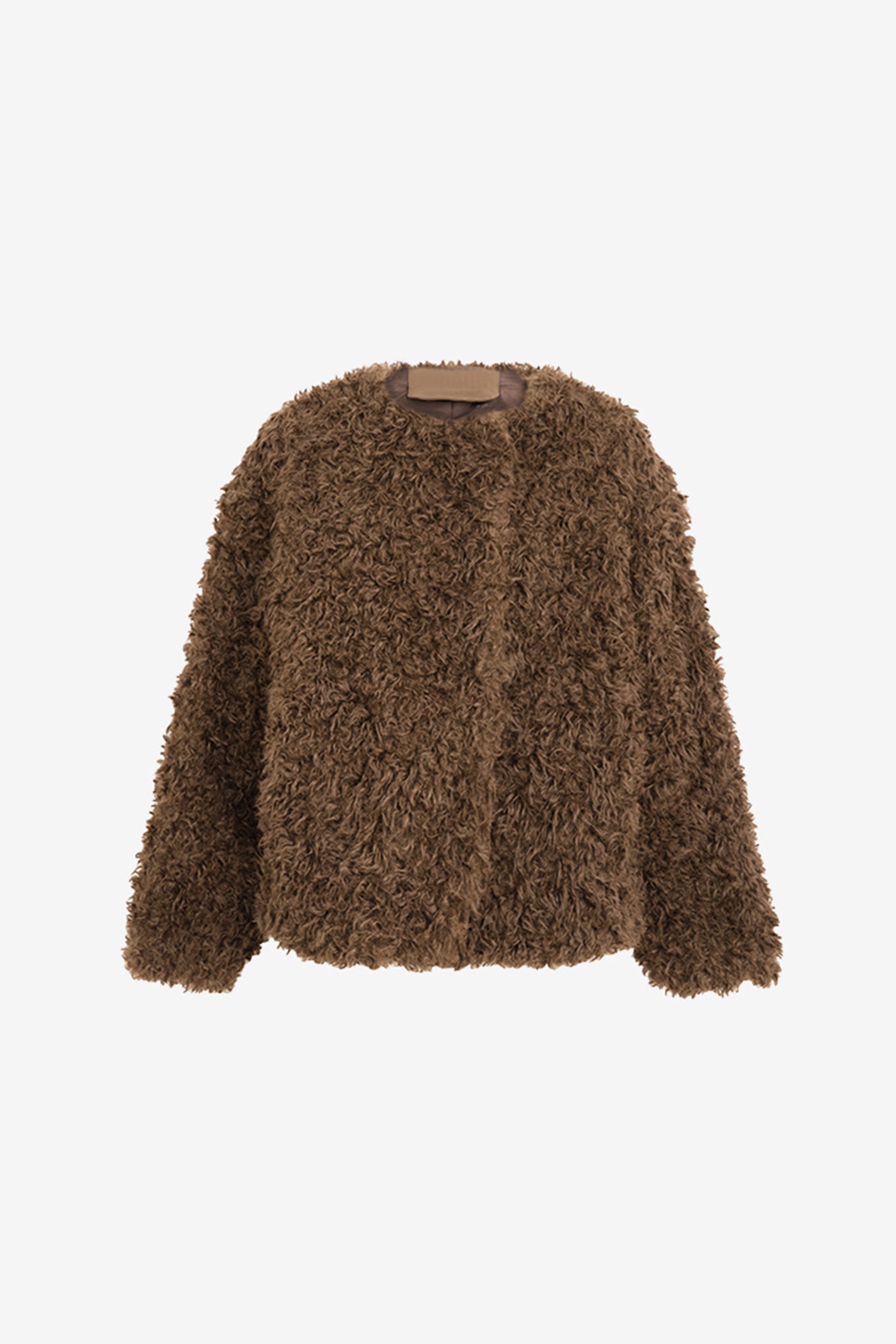KAMILAN short Faux Fur Coat women's winter new filling white duck down environmental protection fur.