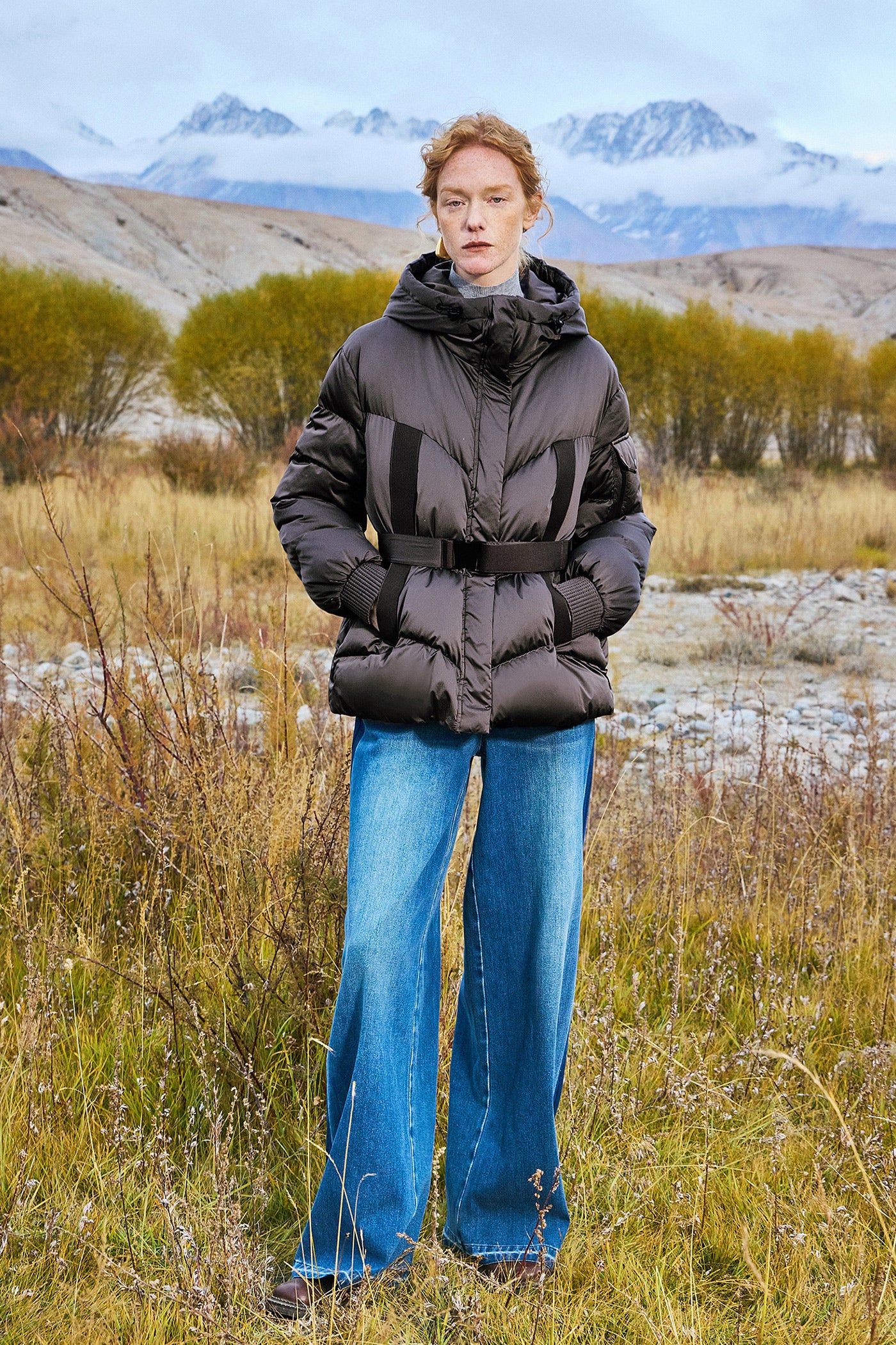 KAMILAN outdoor hiking down jacket women's winter new goose down coat hooded.