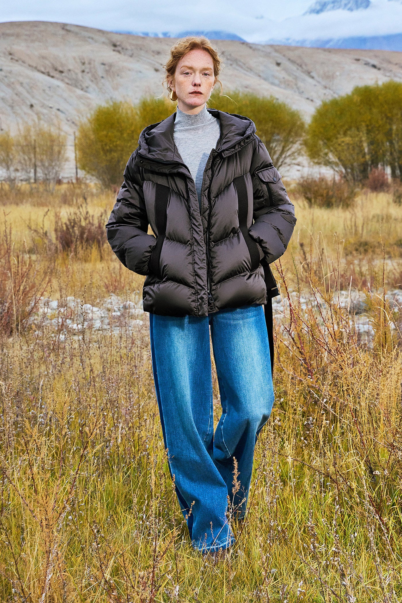 KAMILAN outdoor hiking down jacket women's winter new goose down coat hooded.