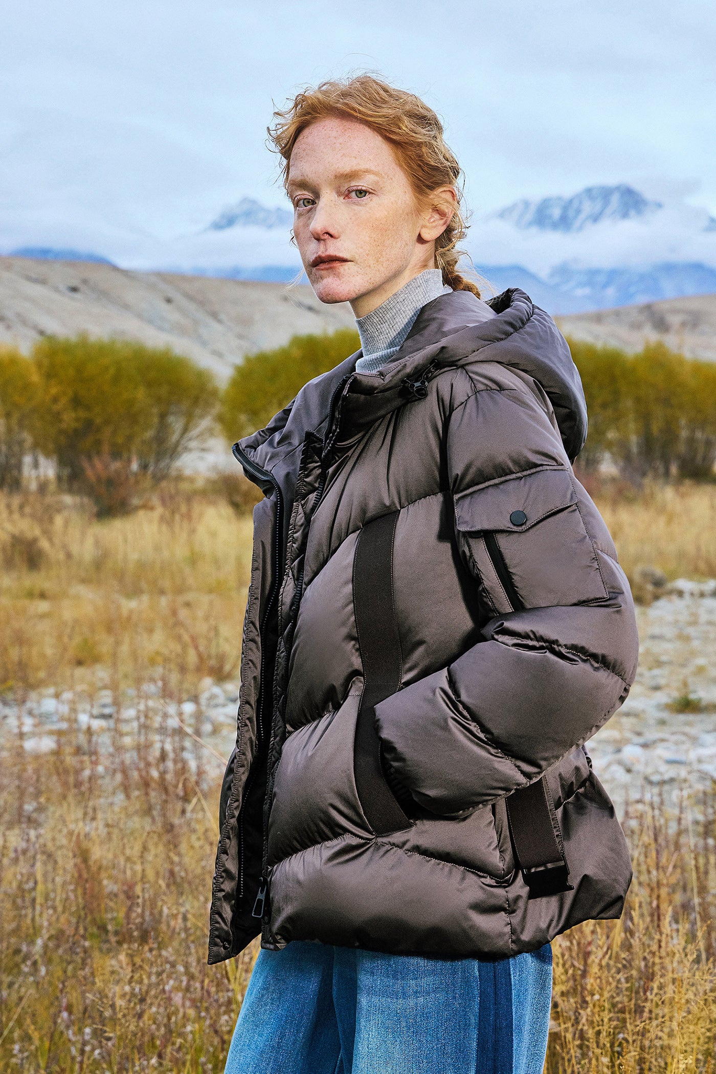 KAMILAN outdoor hiking down jacket women's winter new goose down coat hooded.