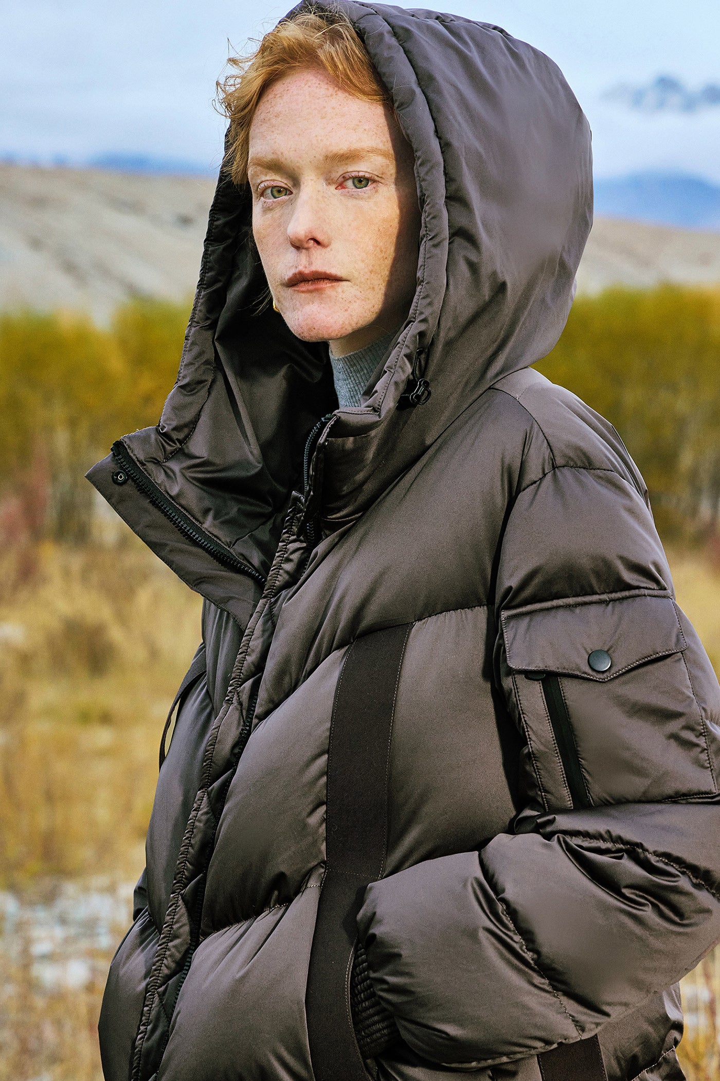 KAMILAN outdoor hiking down jacket women's winter new goose down coat hooded.