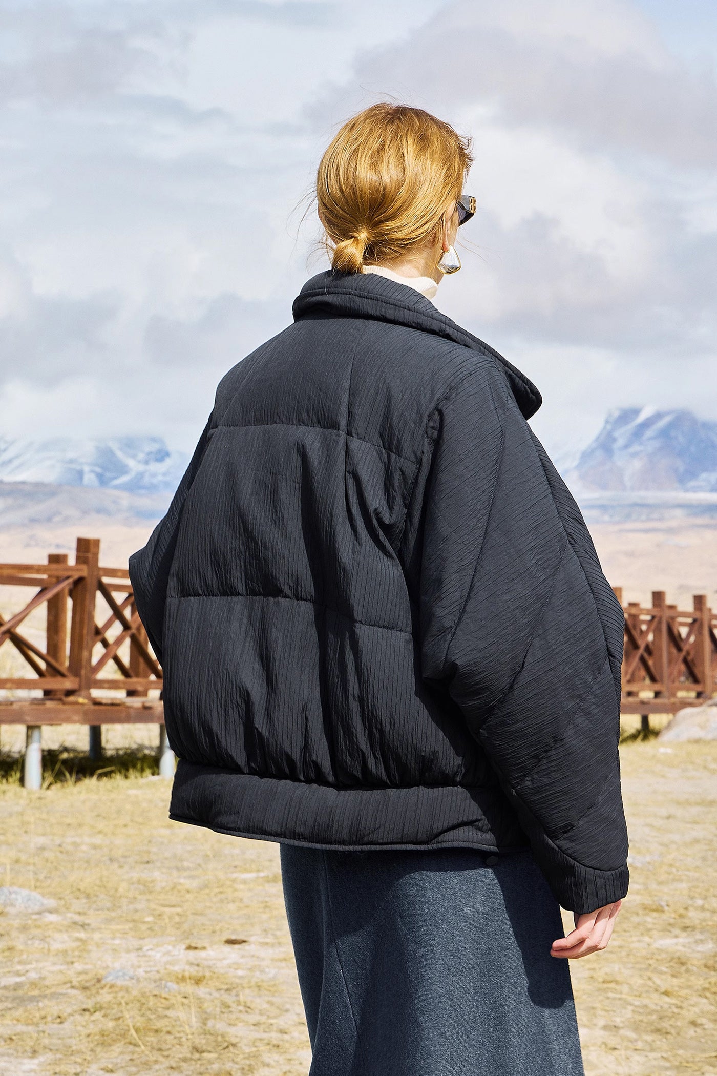KAMILAN White Goose Down Jacket Women's 2025 Winter New Loose Leisure Goose Down Clothing Warm Down Jacket