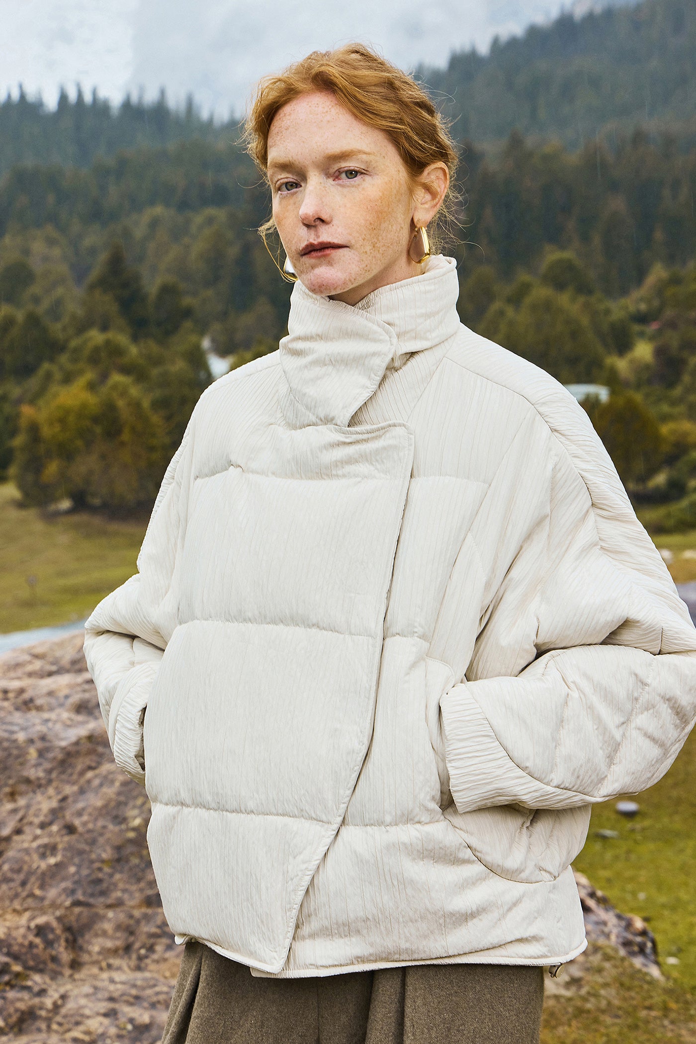 KAMILAN White Goose Down Jacket Women's 2025 Winter New Loose Leisure Goose Down Clothing Warm Down Jacket