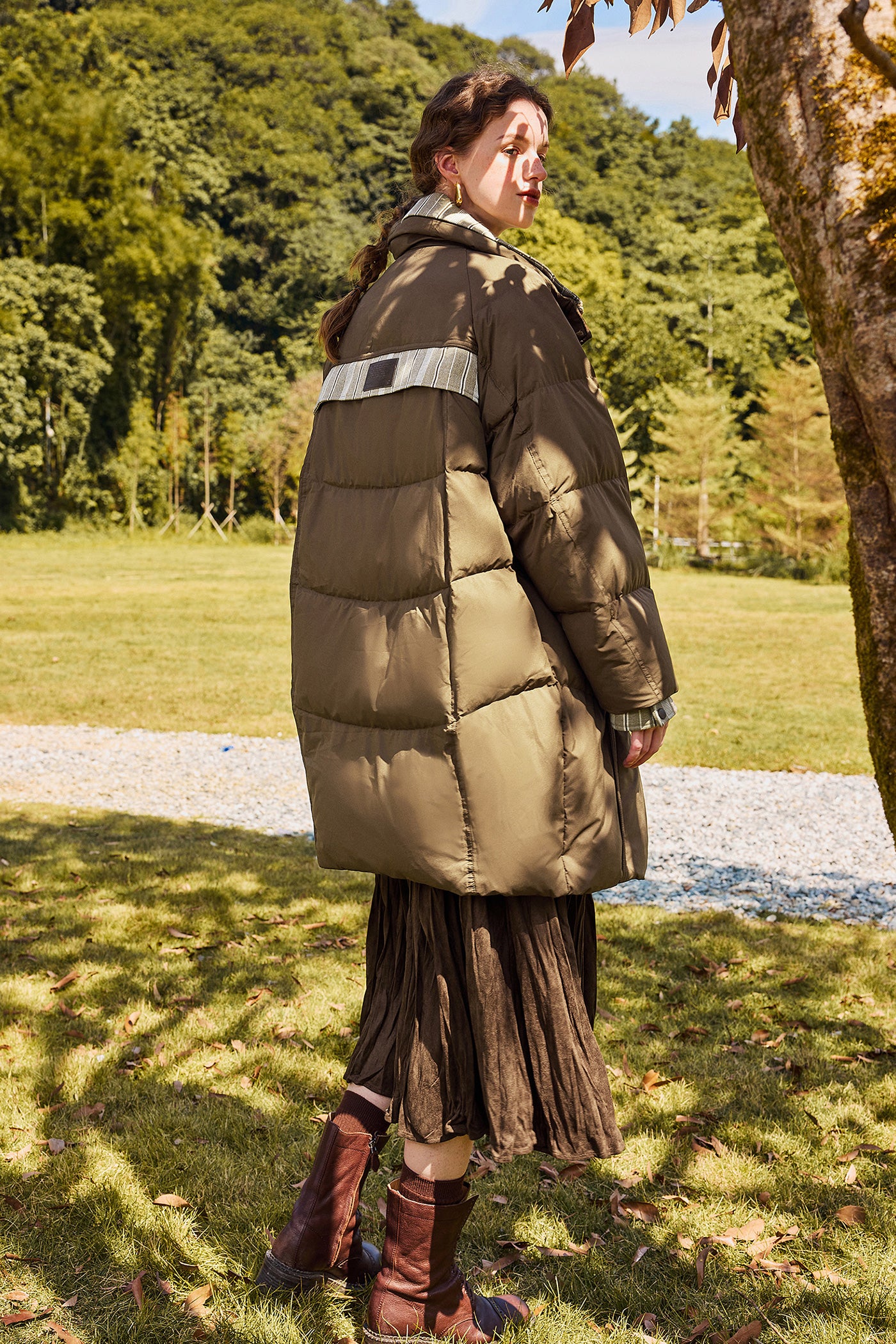 KAMILAN Fashion Down Jacket Women's Winter 2025 New Long Warm White Duck Down Jacket