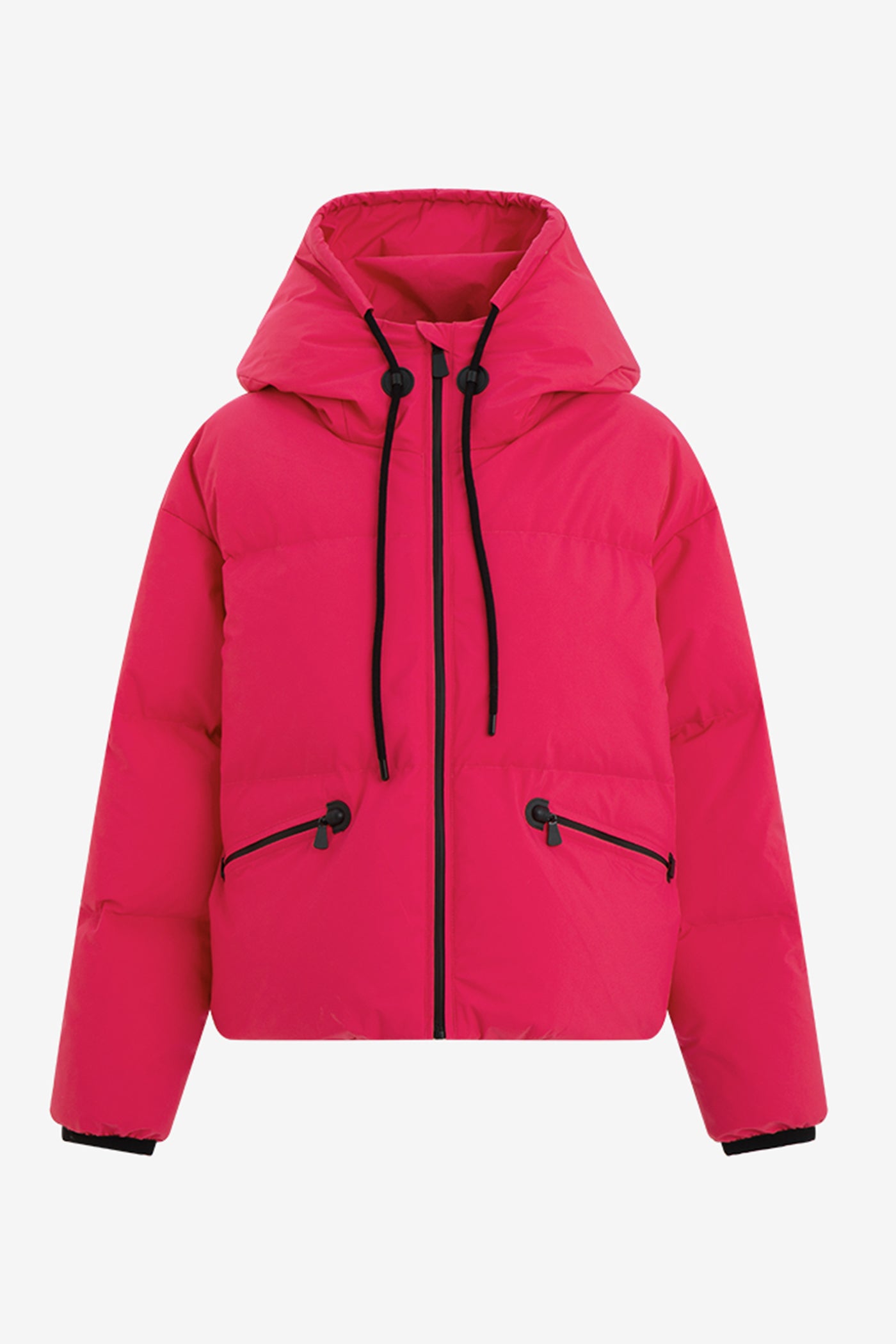 KAMILAN sports and leisure down jacket women's winter new short white duck down jacket hooded.