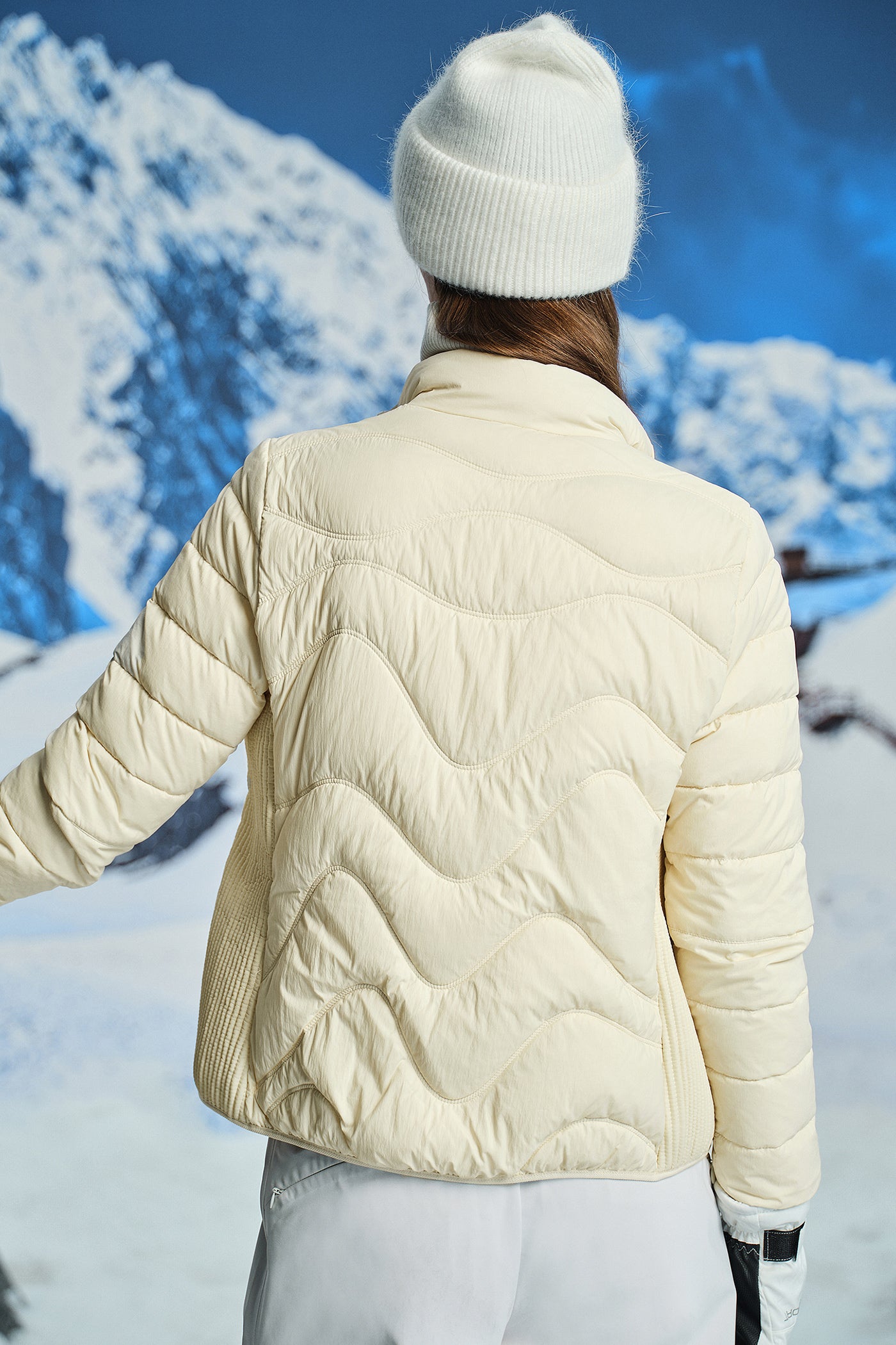 KAMILAN short white eiderdown down jacket women's winter new fashion warm down jacket