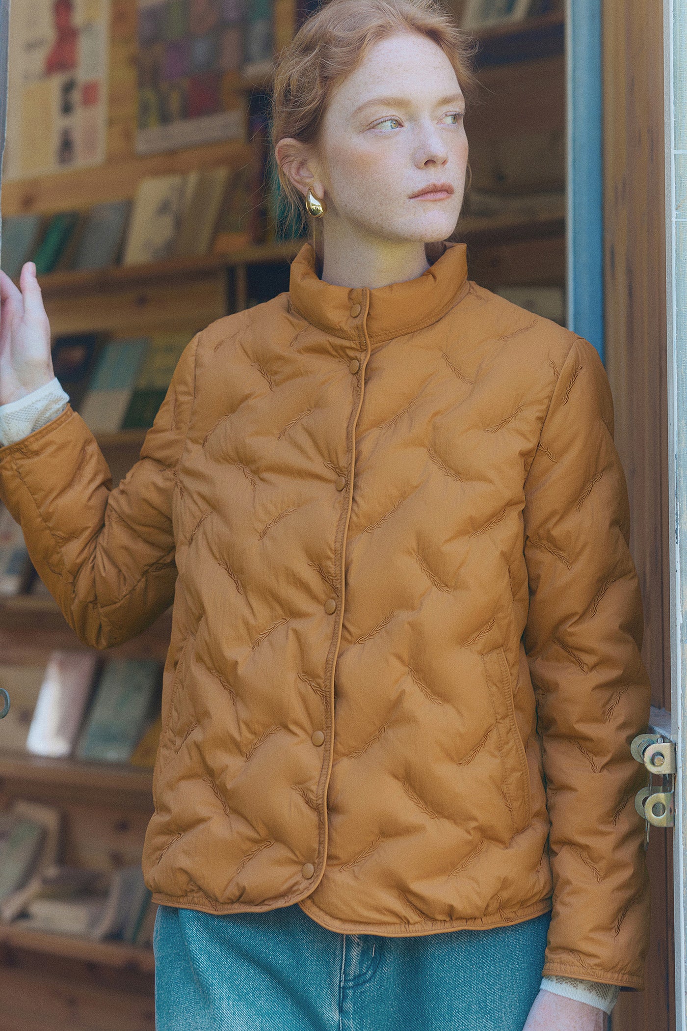 KAMILAN short embroidered down jacket female 2025 winter new warm white duck down jacket